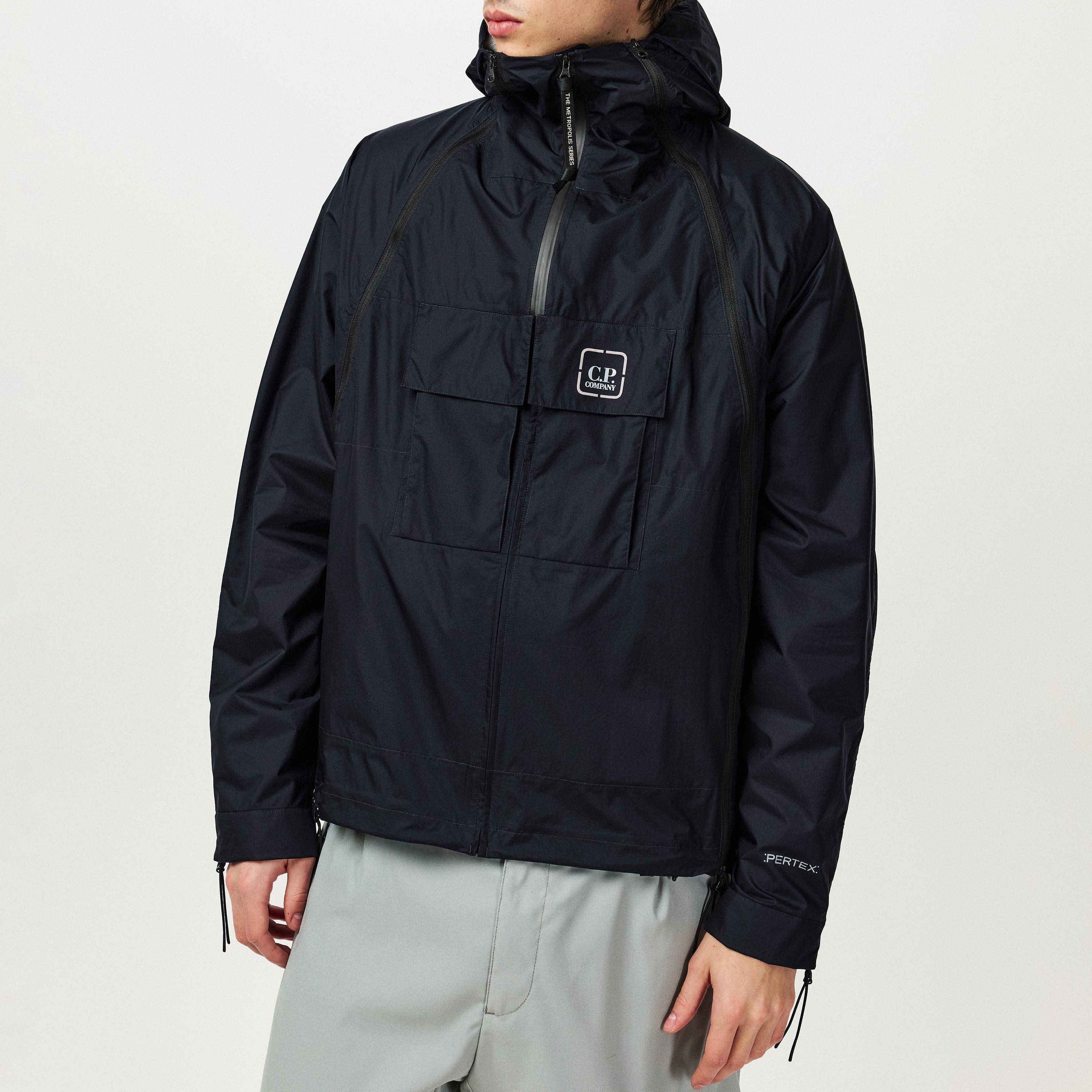 Black 999 - CP Company Metropolis - Men's Bloom Breathable Light Rain Anorak - 1