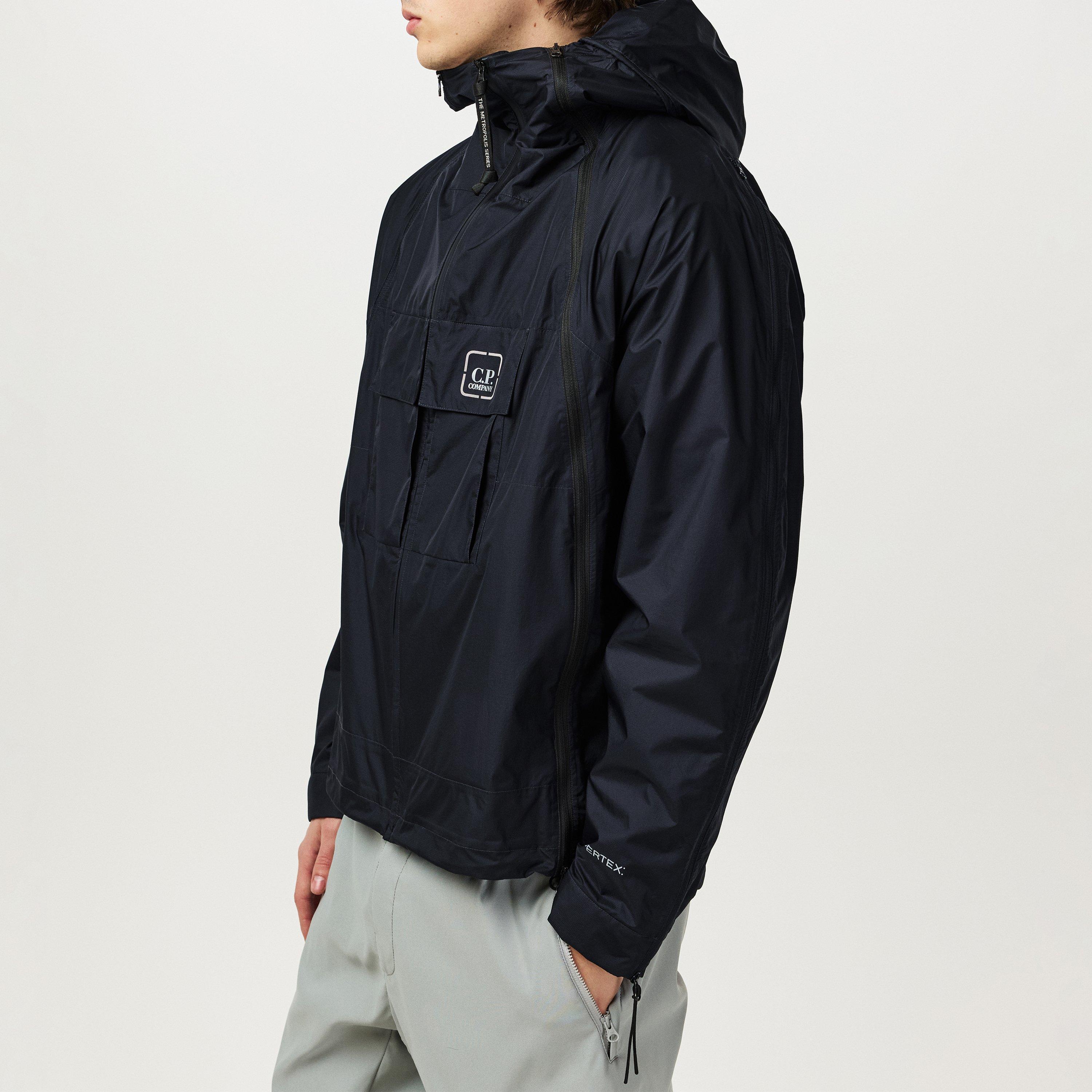 Black 999 - CP Company Metropolis - Men's Bloom Breathable Light Rain Anorak - 2