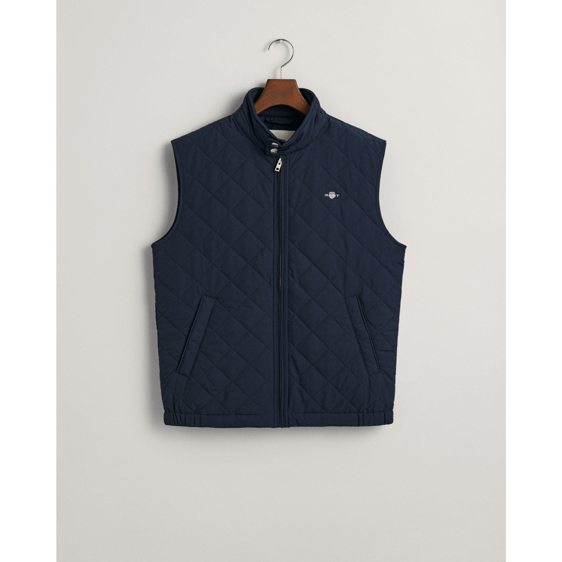 Gant Men's Quilted Water-Repellent Sleeveless Gilet - Evening 433 - XL