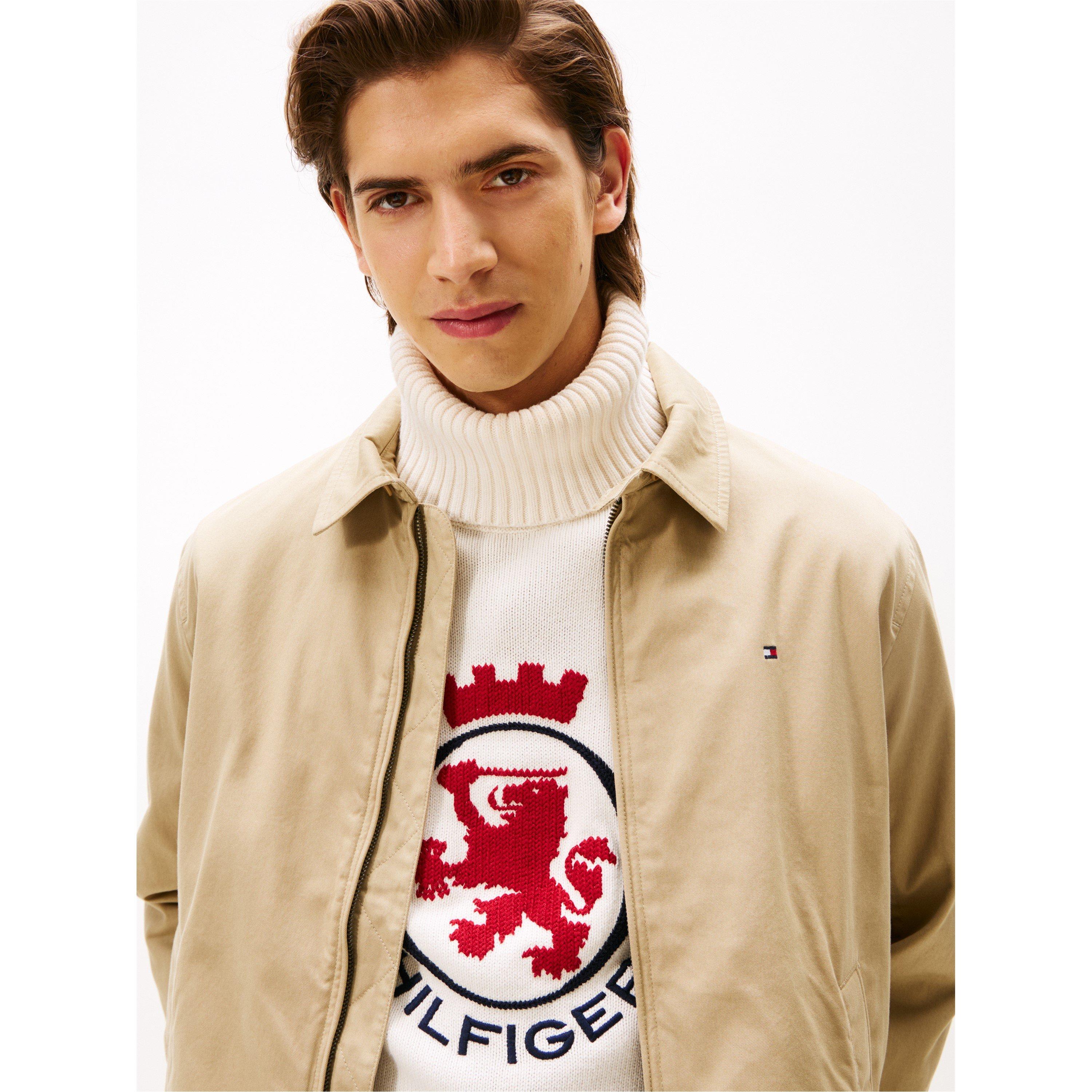 Khaki RFO - Tommy Hilfiger - Men's Cotton Harrington Jacket - 5