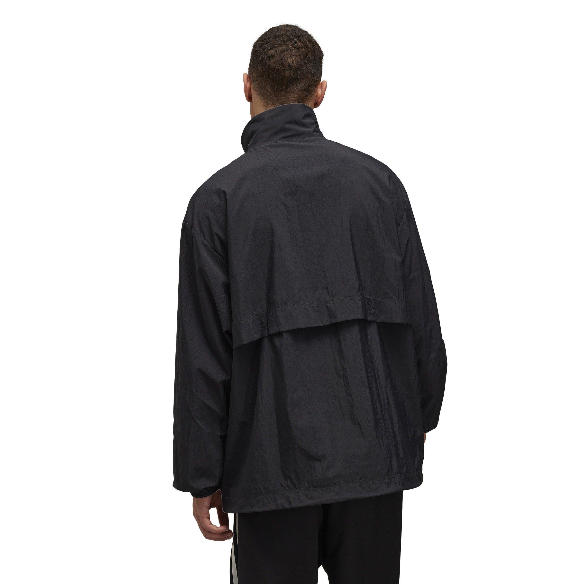 BLACK - Y3 - Men's 3 Stripes Nylon Shell Two Zipped Rain Anorak - 2