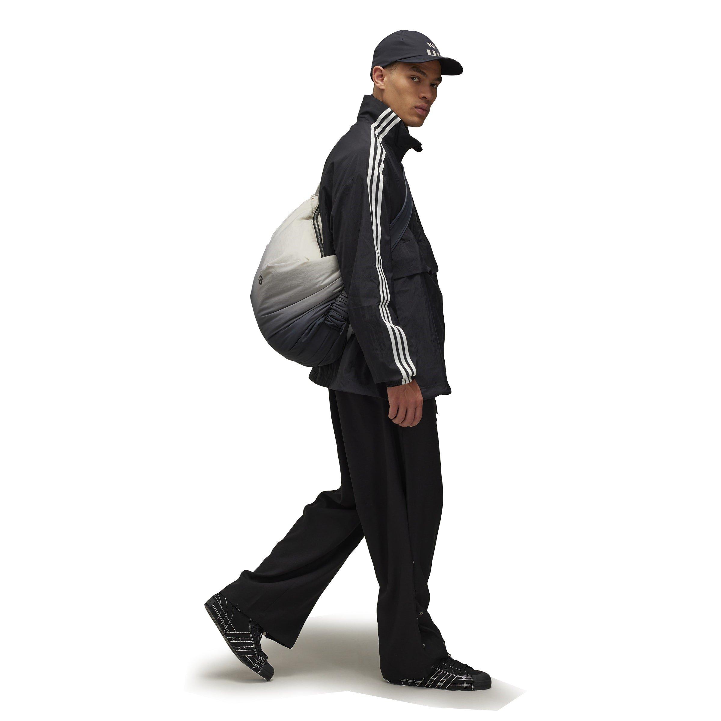 BLACK - Y3 - Men's 3 Stripes Nylon Shell Two Zipped Rain Anorak - 3