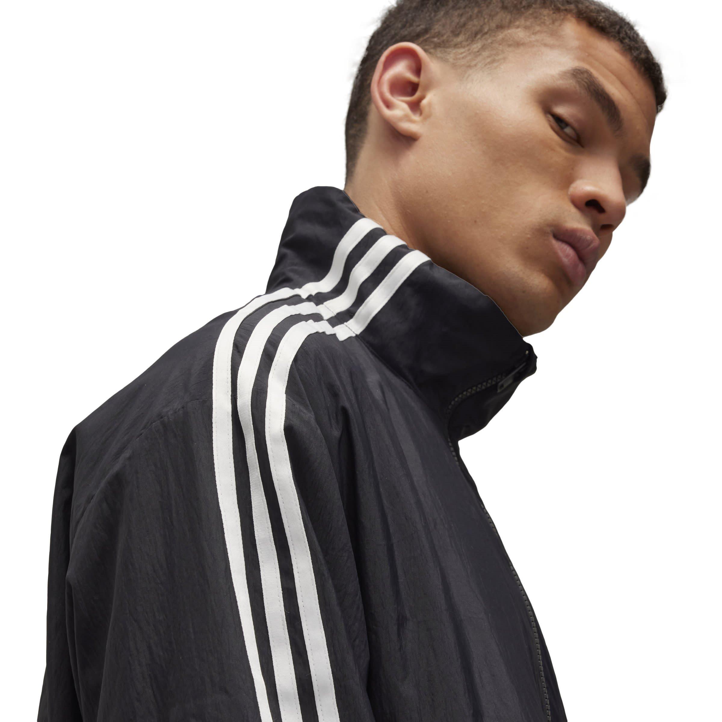 BLACK - Y3 - Men's 3 Stripes Nylon Shell Two Zipped Rain Anorak - 5