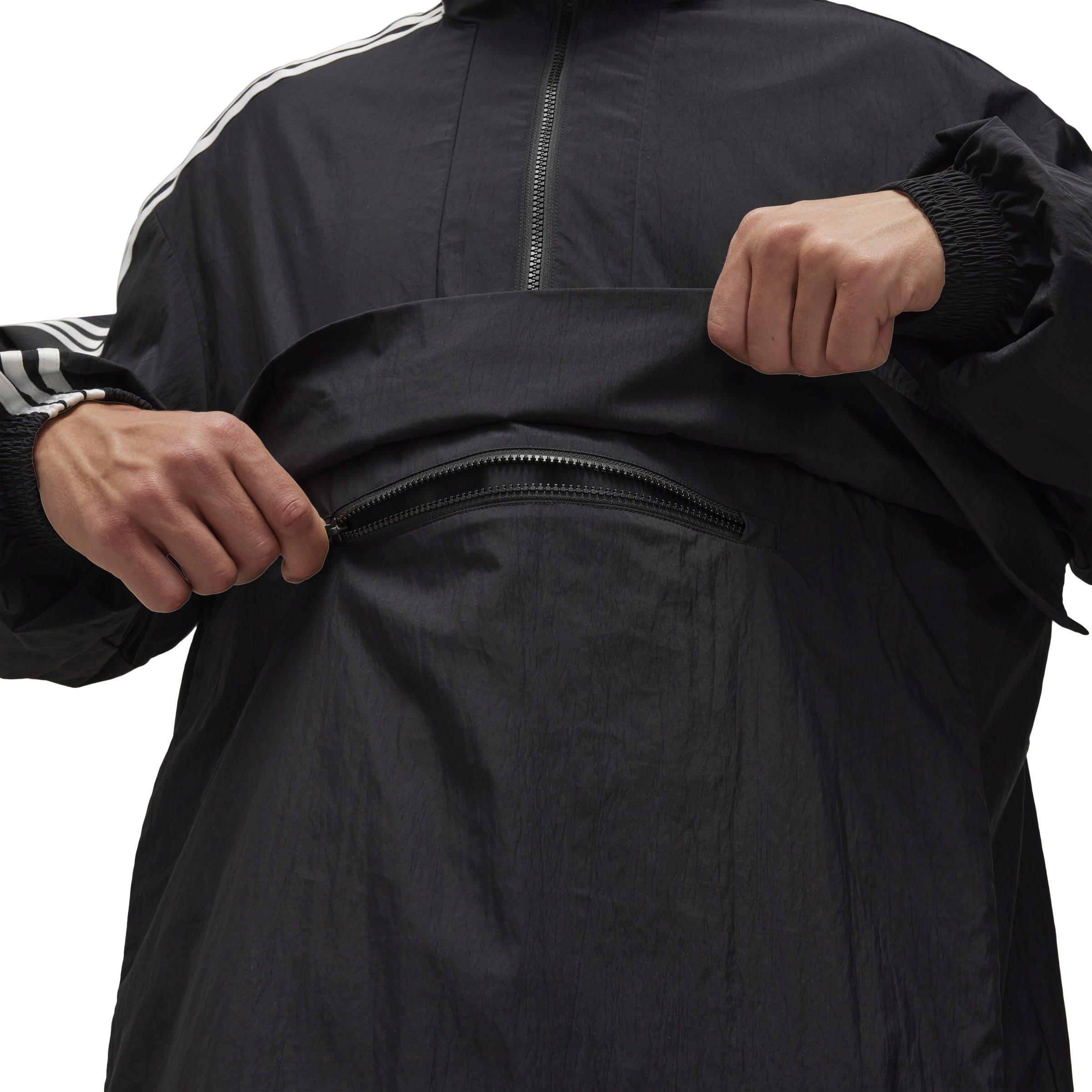 BLACK - Y3 - Men's 3 Stripes Nylon Shell Two Zipped Rain Anorak - 6