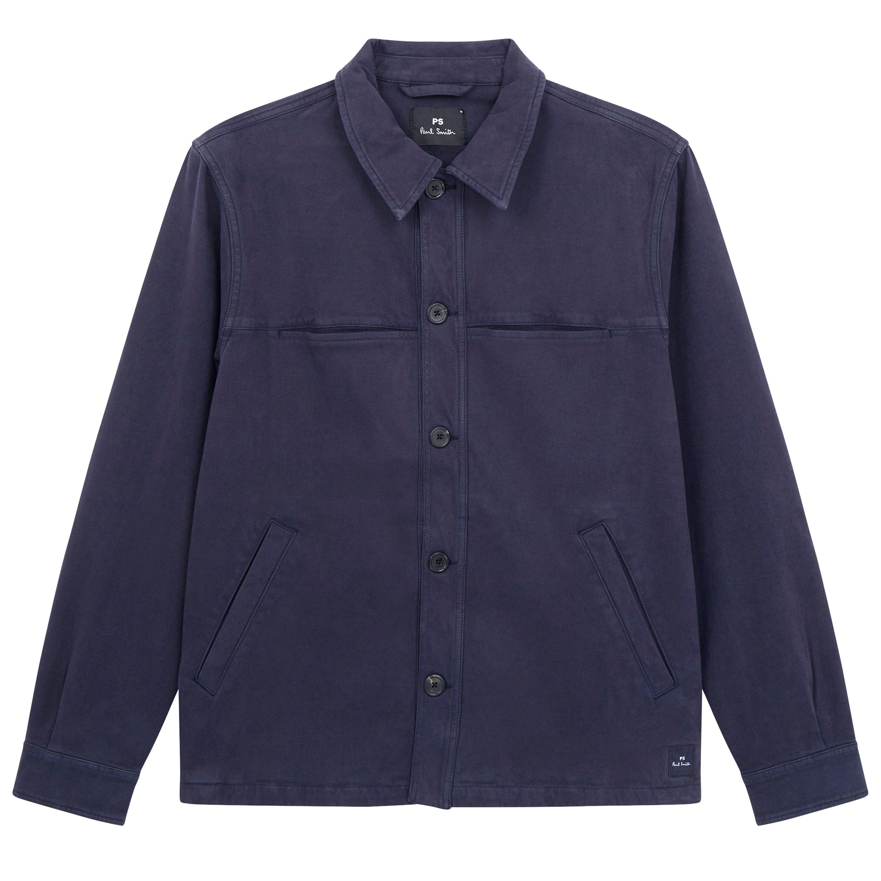 Blue 49 - PS Paul Smith - Men's Moleskin Long Sleeve Harrington Jacket - 1