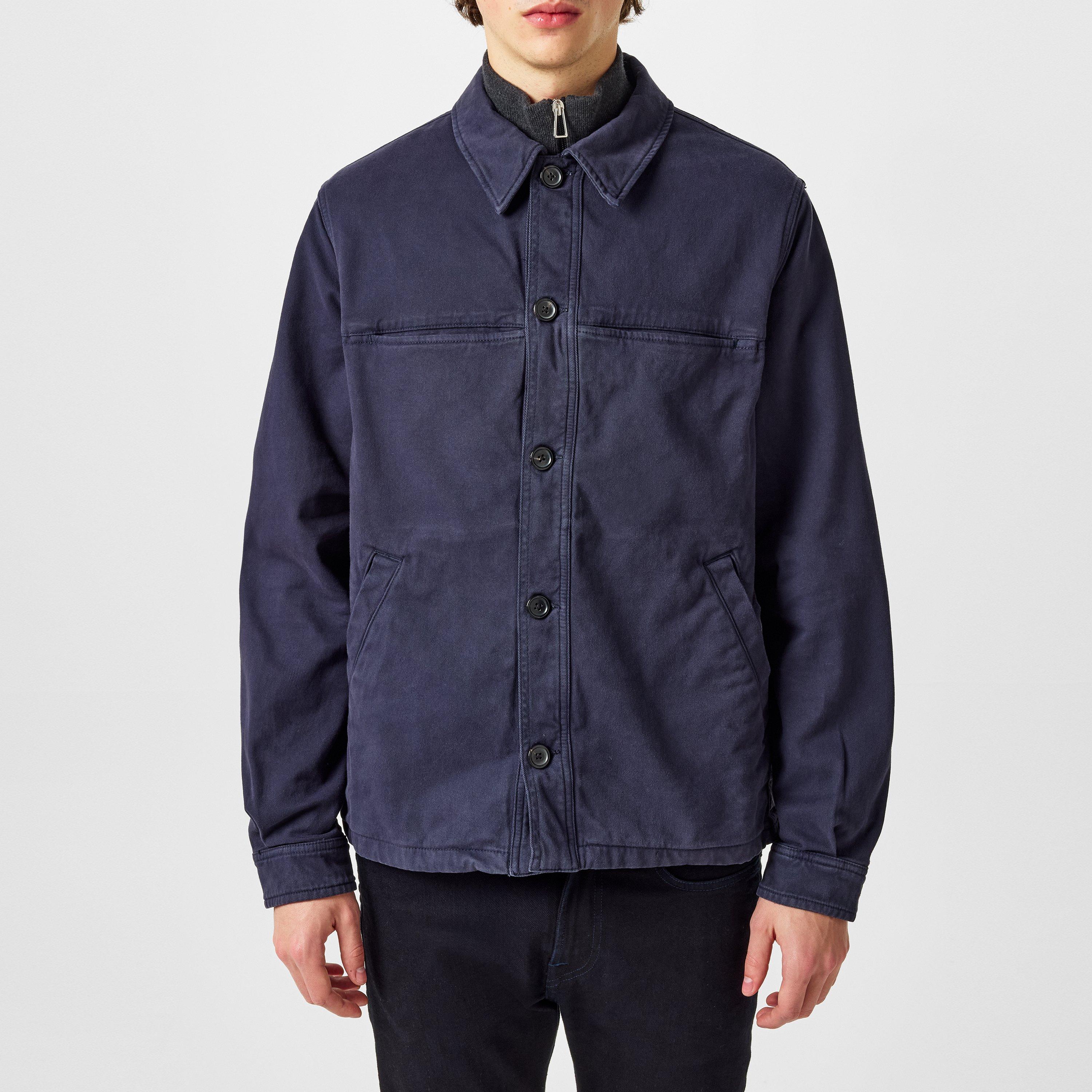 Blue 49 - PS Paul Smith - Men's Moleskin Long Sleeve Harrington Jacket - 2
