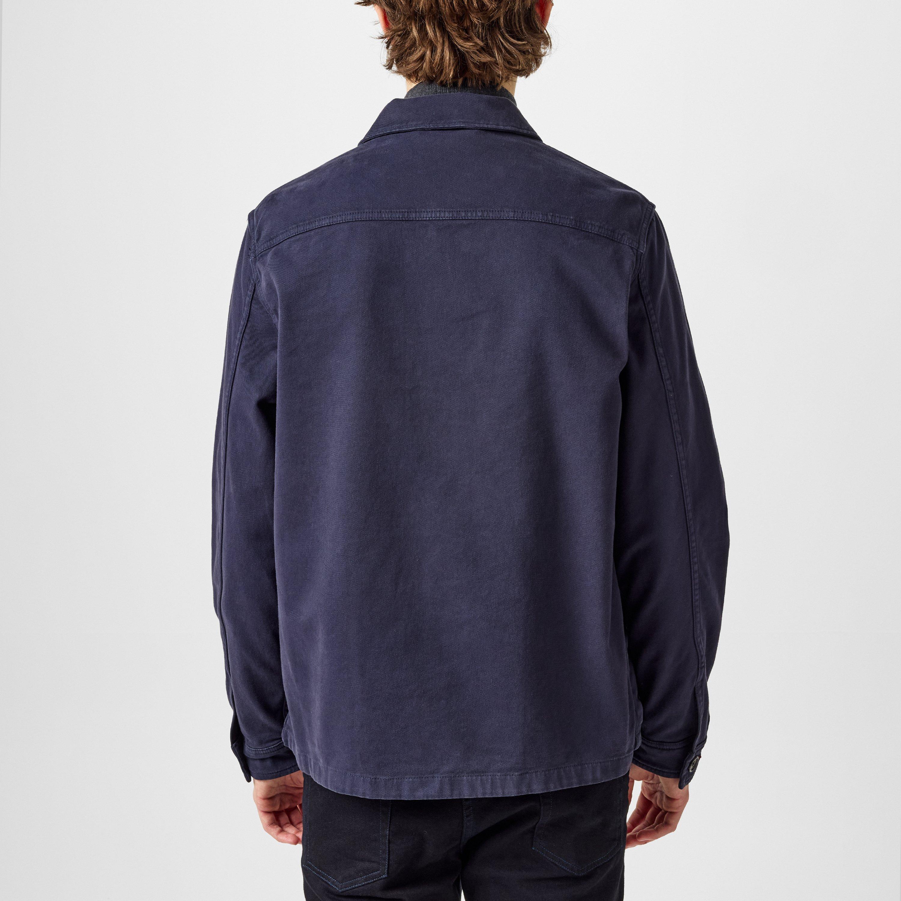 Blue 49 - PS Paul Smith - Men's Moleskin Long Sleeve Harrington Jacket - 3