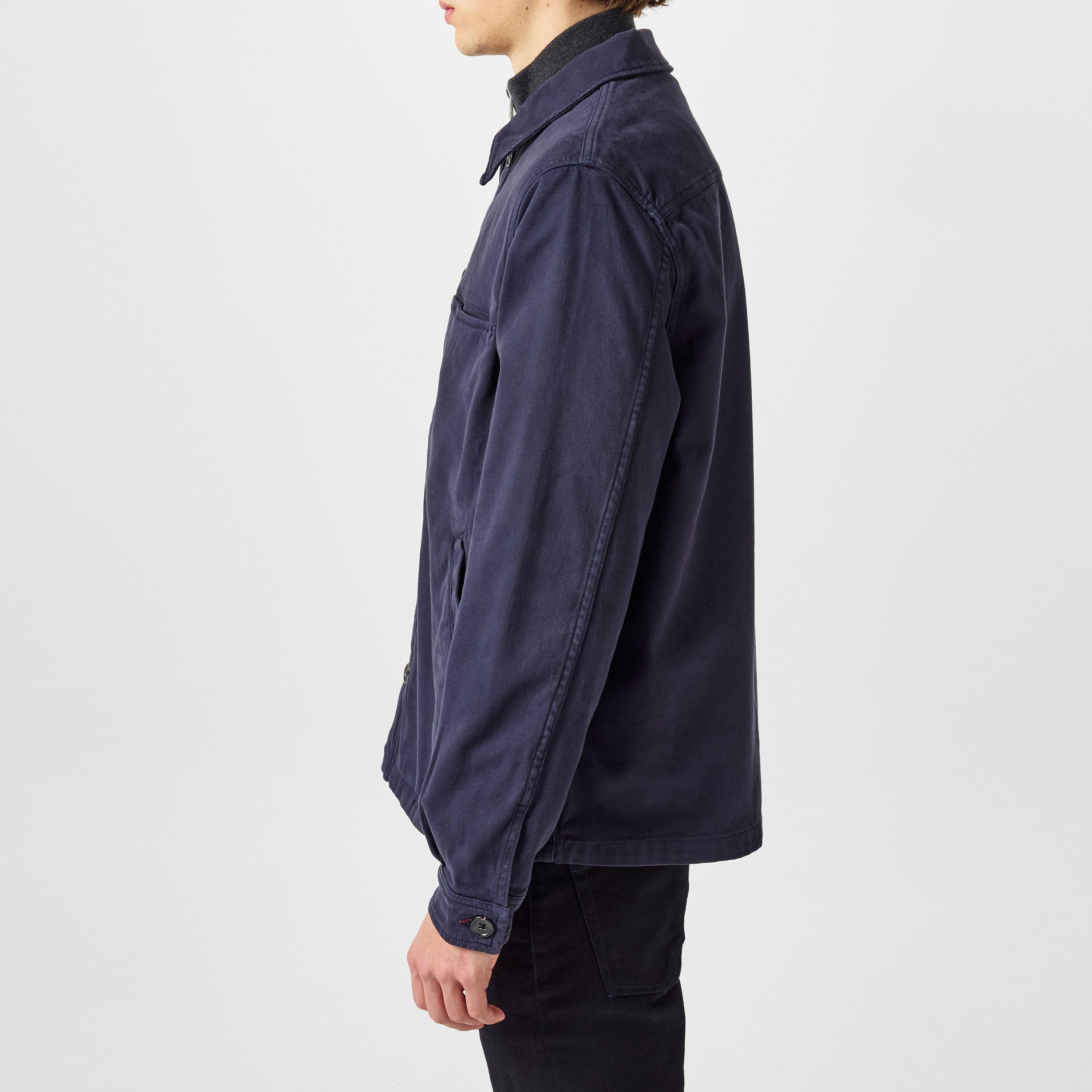 Blue 49 - PS Paul Smith - Men's Moleskin Long Sleeve Harrington Jacket - 4