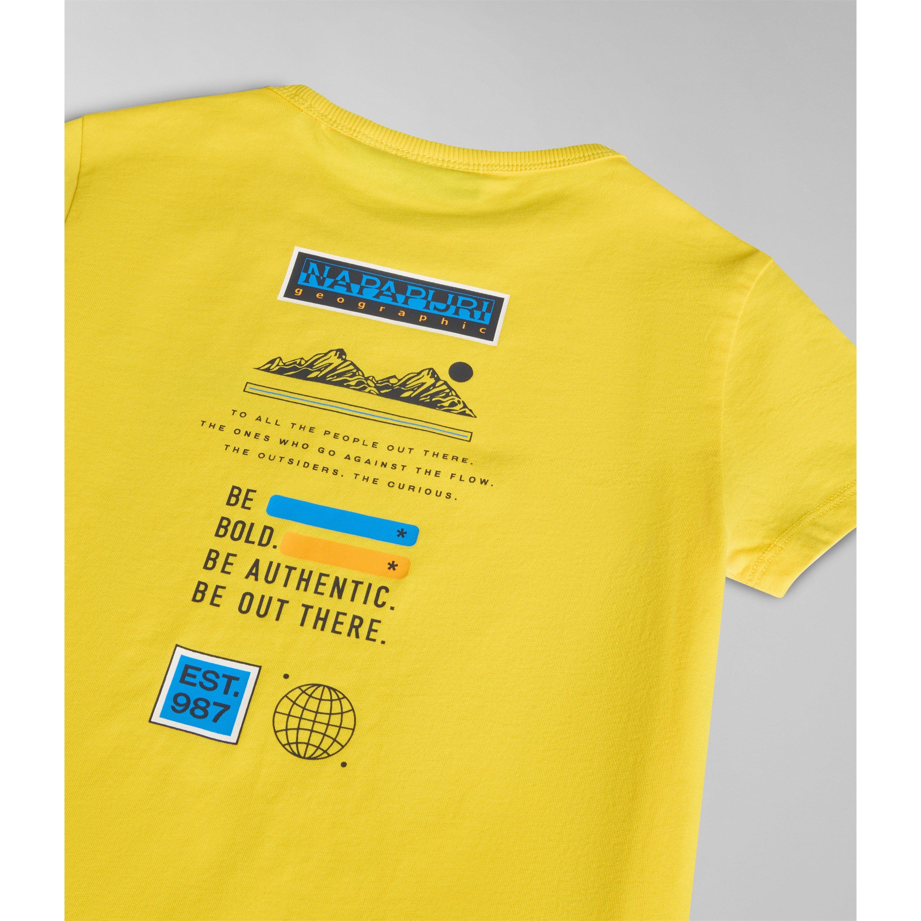 Yellow Y1K - Napapijri - Unisex Kids' Liard Regular Fit T-Shirt - 3