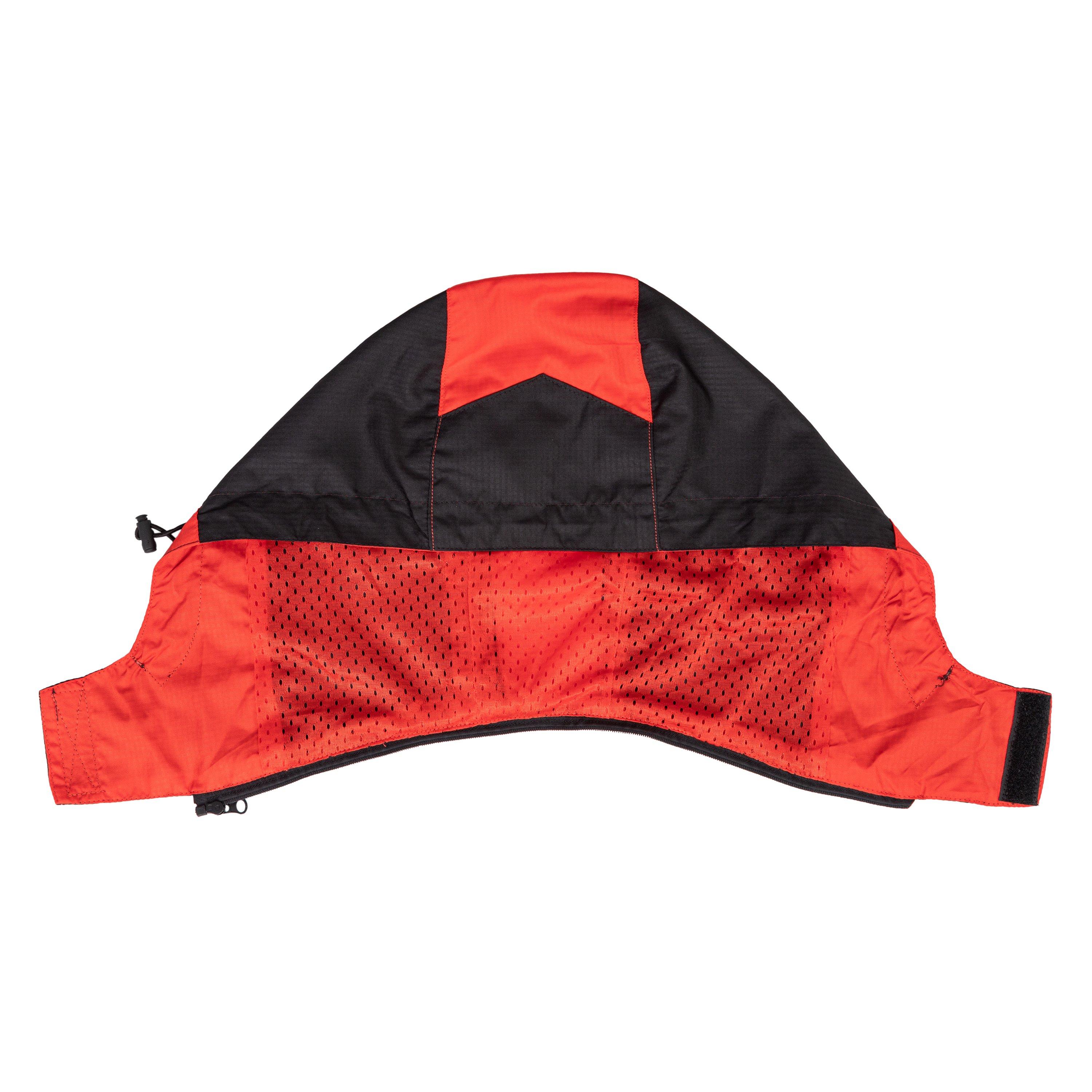 Red/Black - Lee Cooper - Men's Lightweight Waterproof Windproof Detachable Hood Long Sleeve Rain Anorak - 7