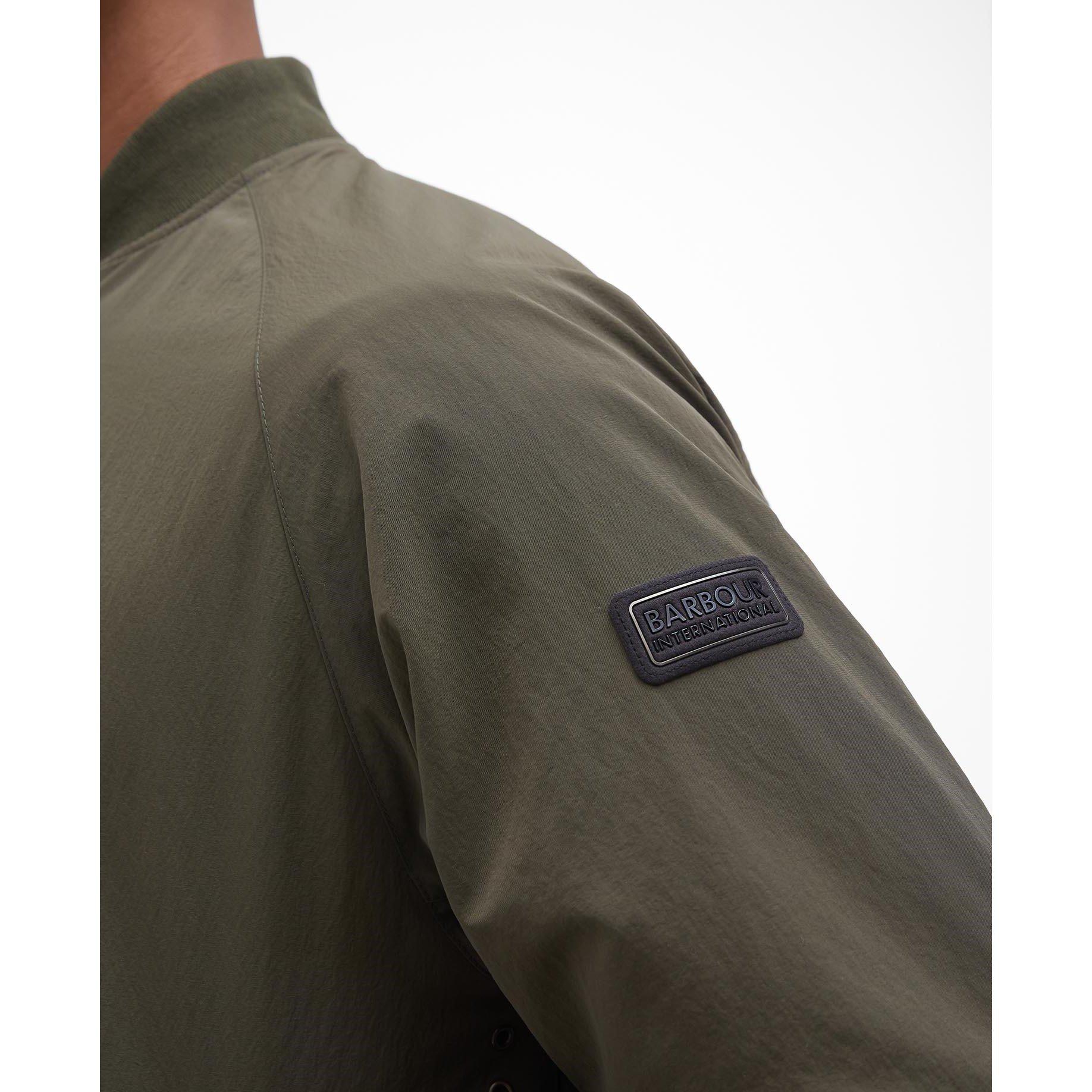 Olive OL51 - Barbour International - Men's Mosswold Showerproof Lightweight Harrington Jacket - 5