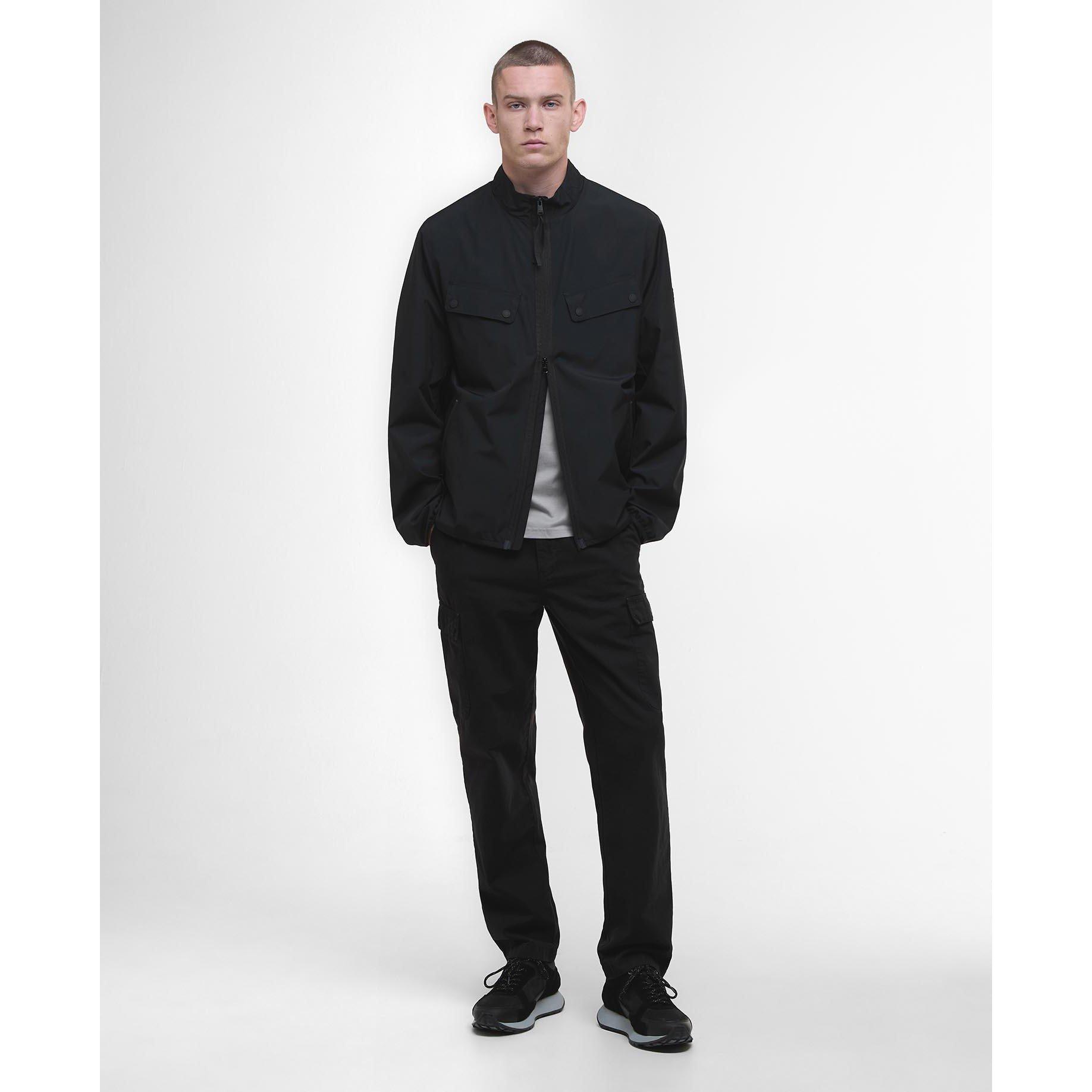 Black BK11 - Barbour International - Re-Duke Showerproof Wax Jacket - 5