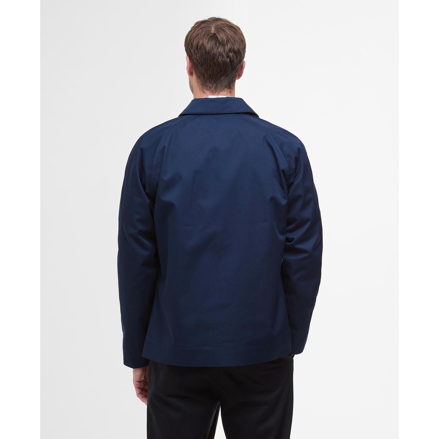 Navy NY71 - Barbour - Men's Short Rokig Waterproof Harrington Jacket - 2