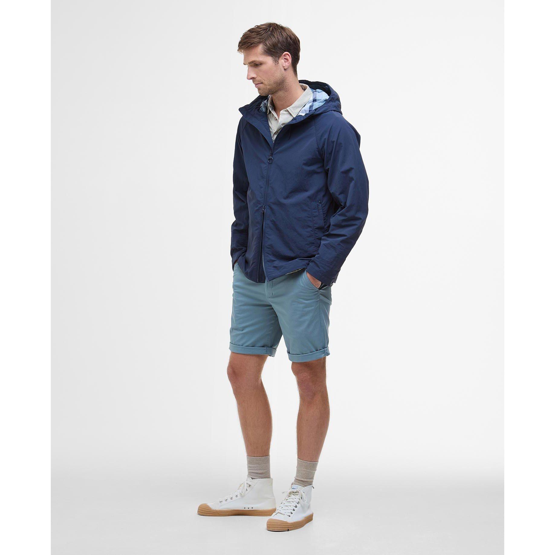 Navy NY71 - Barbour - Men's Wylam Showerproof Long Sleeve Rain Anorak - 3