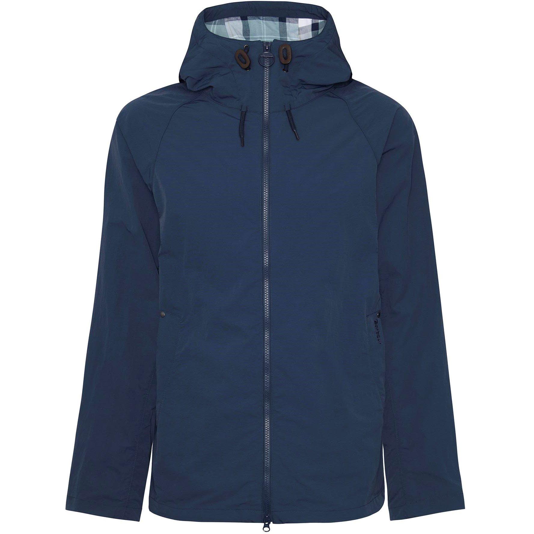 Navy NY71 - Barbour - Men's Wylam Showerproof Long Sleeve Rain Anorak - 6