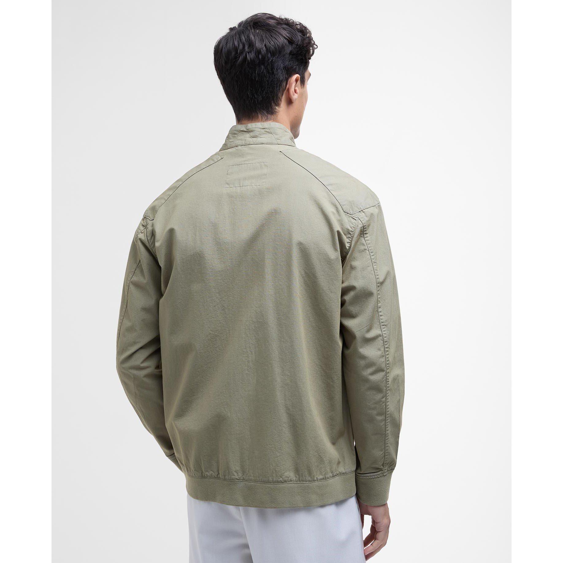 Bleached Olive - Barbour International - Men's Matley Cotton Long Sleeve Harrington Jacket - 2