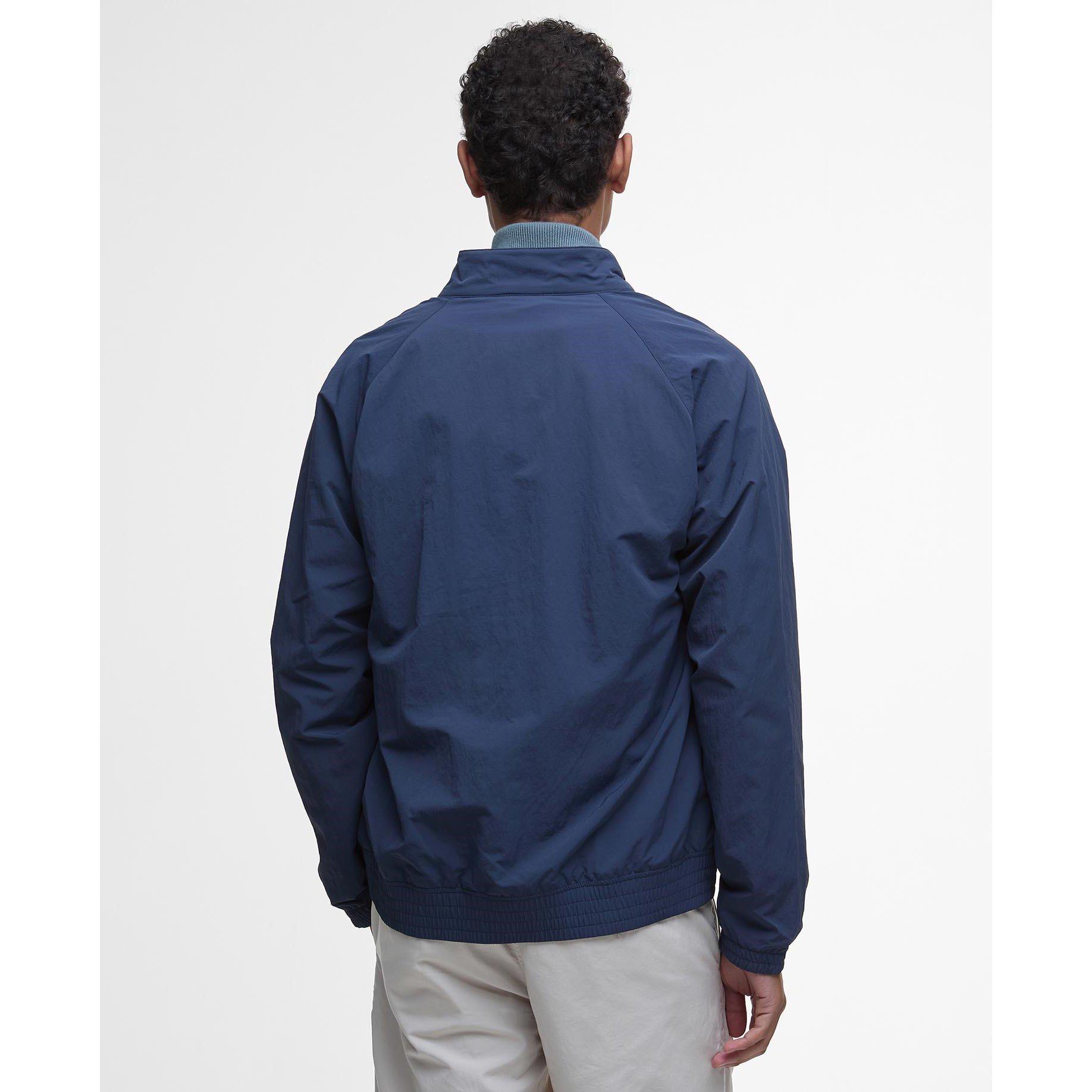 Navy - Barbour - Men's Royston Hooded Long Sleeve Hip Length Rain Anorak - 2