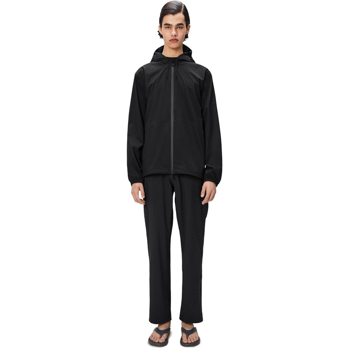 Black 01 - Rains - Men's Suva Hardshell Waterproof Hooded Long Sleeve Rain Anorak - 5