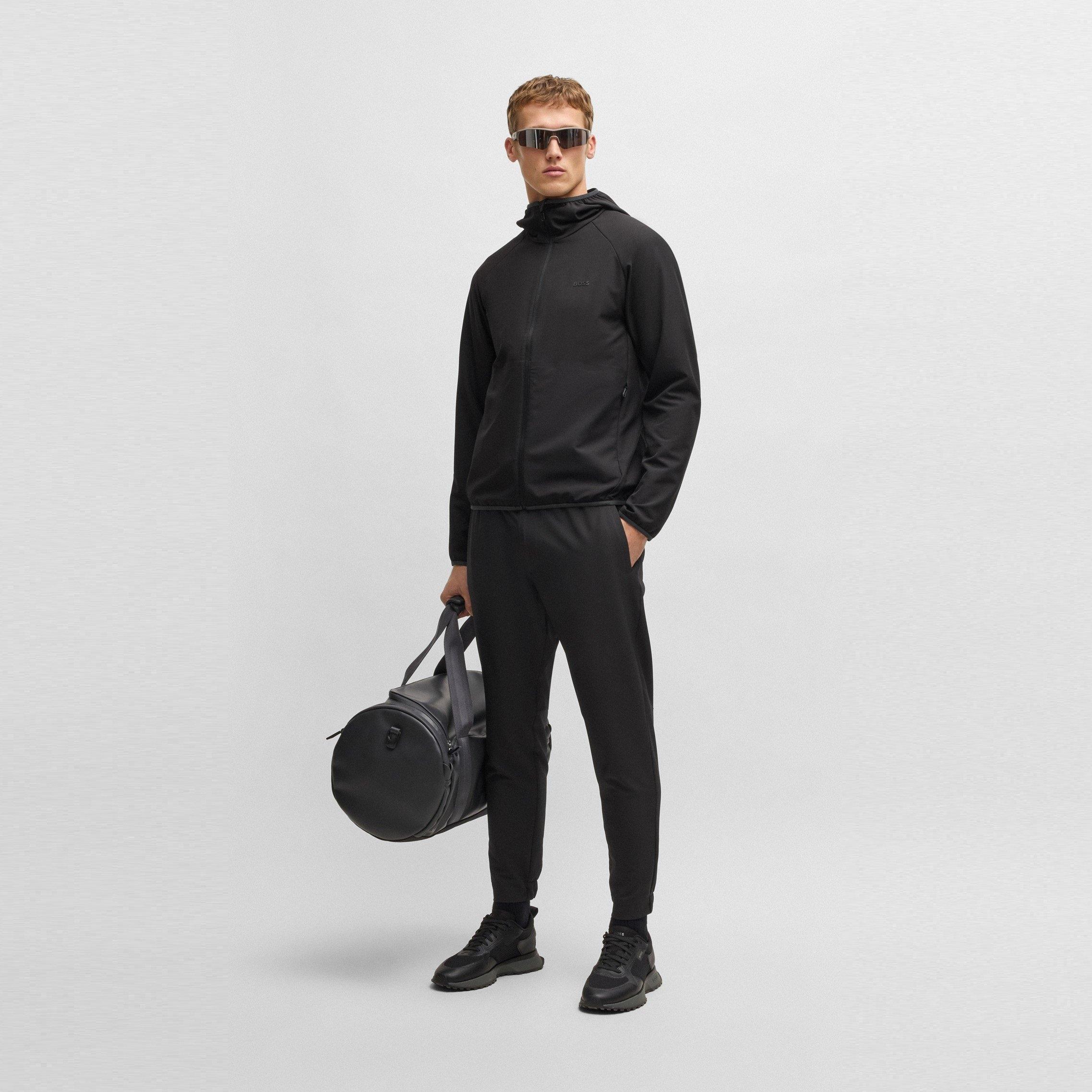 Black 001 - Boss - Men's HBG L Commuter Rain-Resistant Jacket - 6