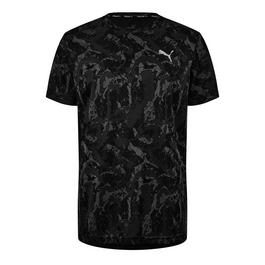 Puma Puma Train All Day Camo Tee Speed Brights Gym Top Mens