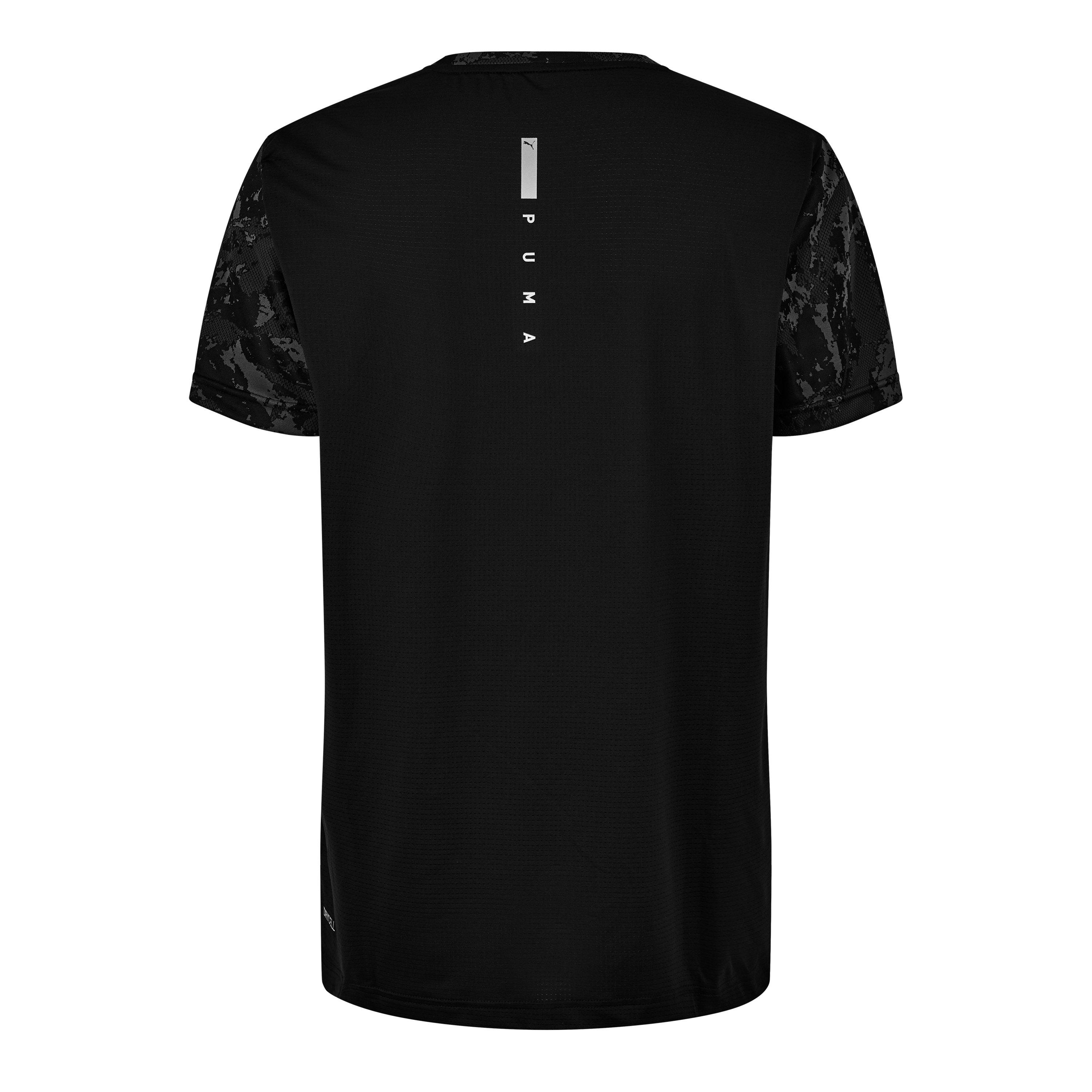 Puma Schwarz - Puma - Train All Day Camo Short-Sleeve Performance Gym Top - 2