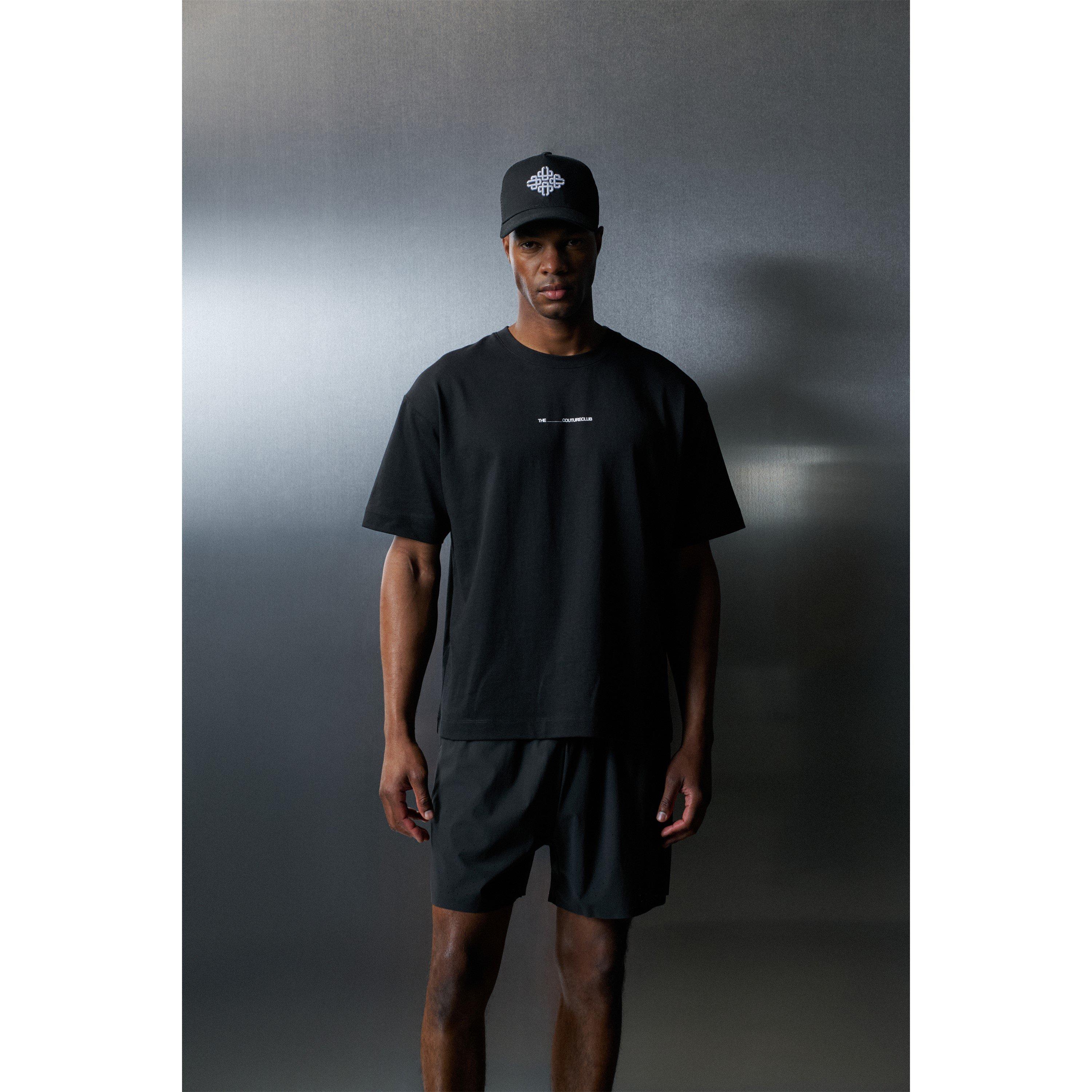 Black - The Couture Club - Men's In Motion Tee Short Sleeve Performance Gym Top - 3