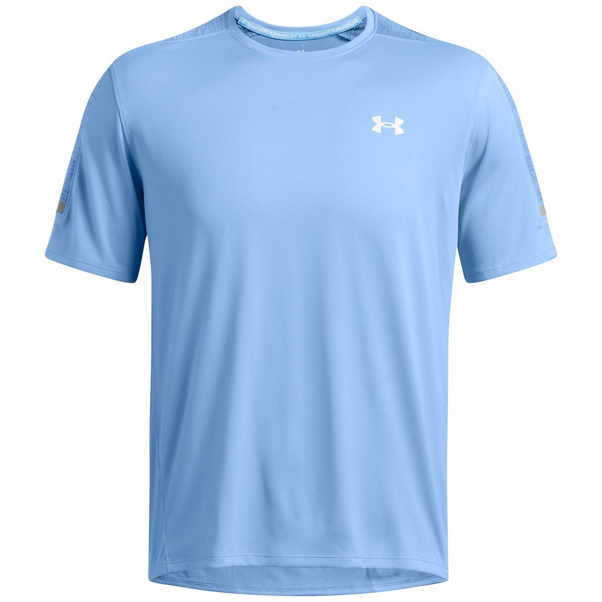 Blue - Under Armour - Men's Utility Short Sleeve Performance Gym Top - 1