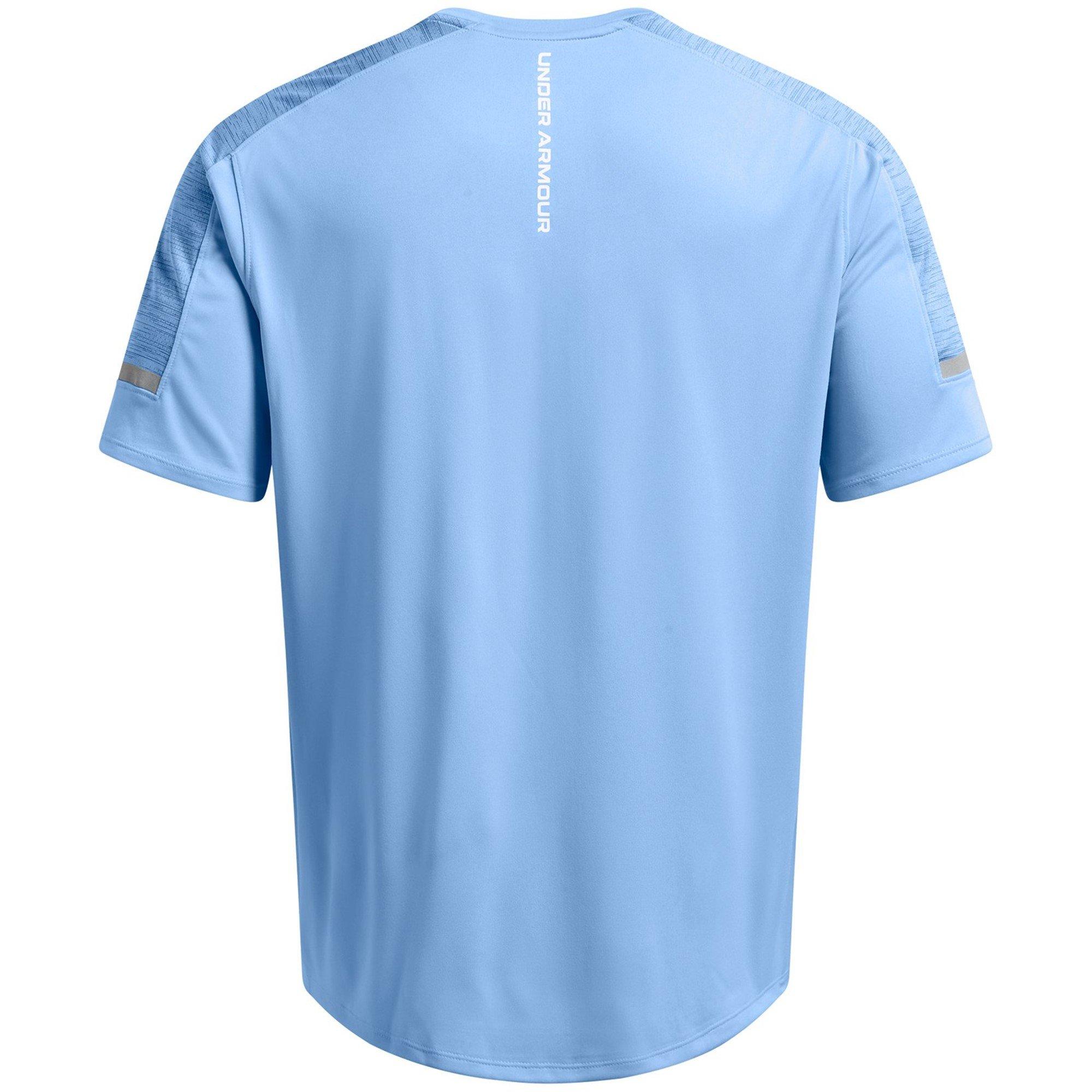 Blue - Under Armour - Utility Short-Sleeve Performance Gym Top - 2