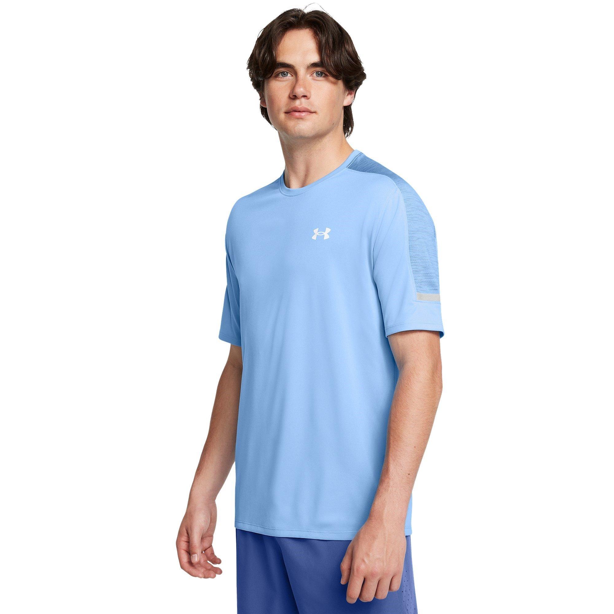 Blue - Under Armour - Utility Short-Sleeve Performance Gym Top - 3