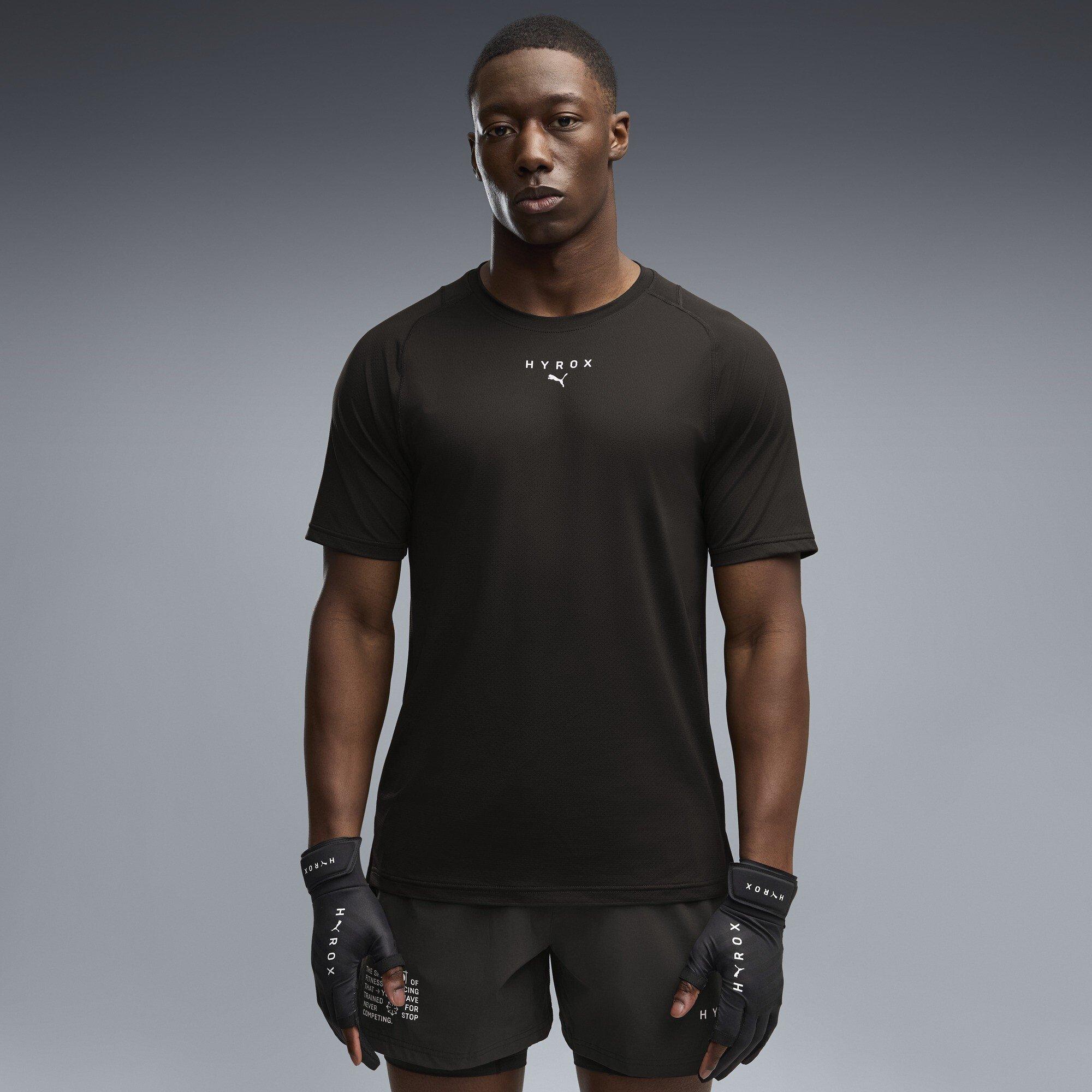 Black - Puma - Men's Hyrox Short Sleeve Performance T-Shirt - 3