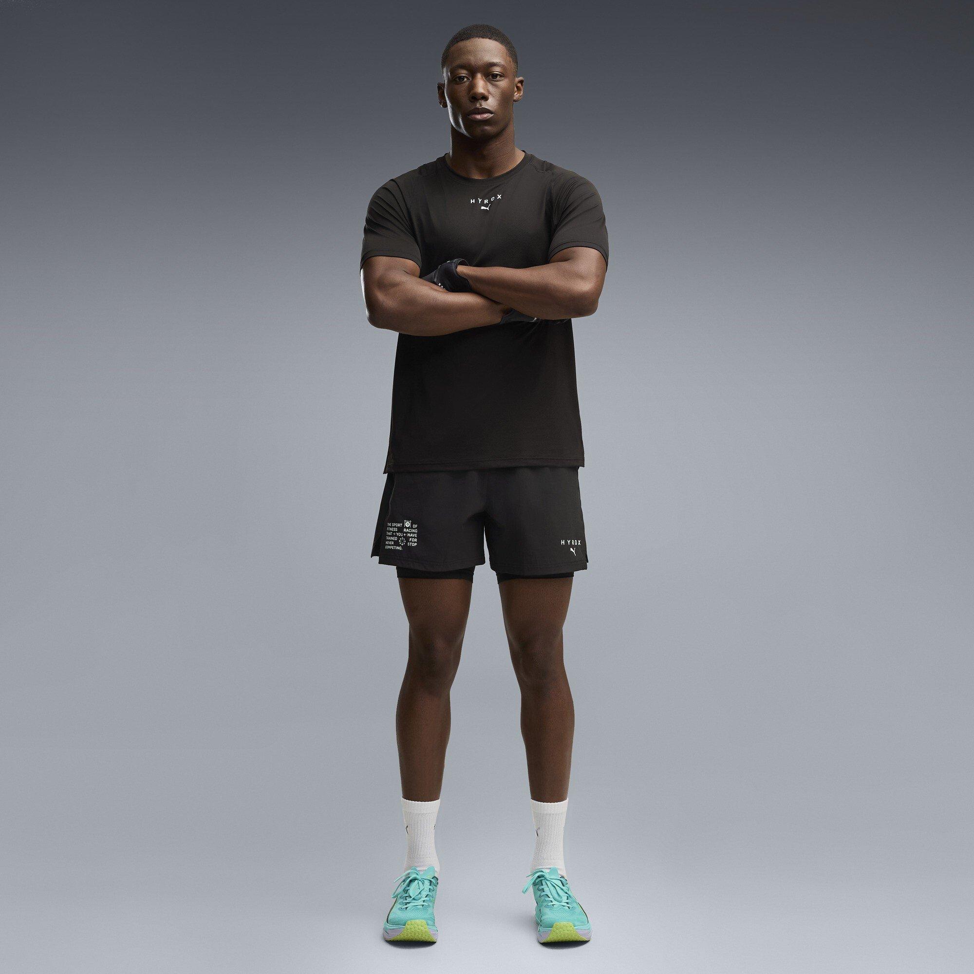 Black - Puma - Men's Hyrox Short Sleeve Performance T-Shirt - 5