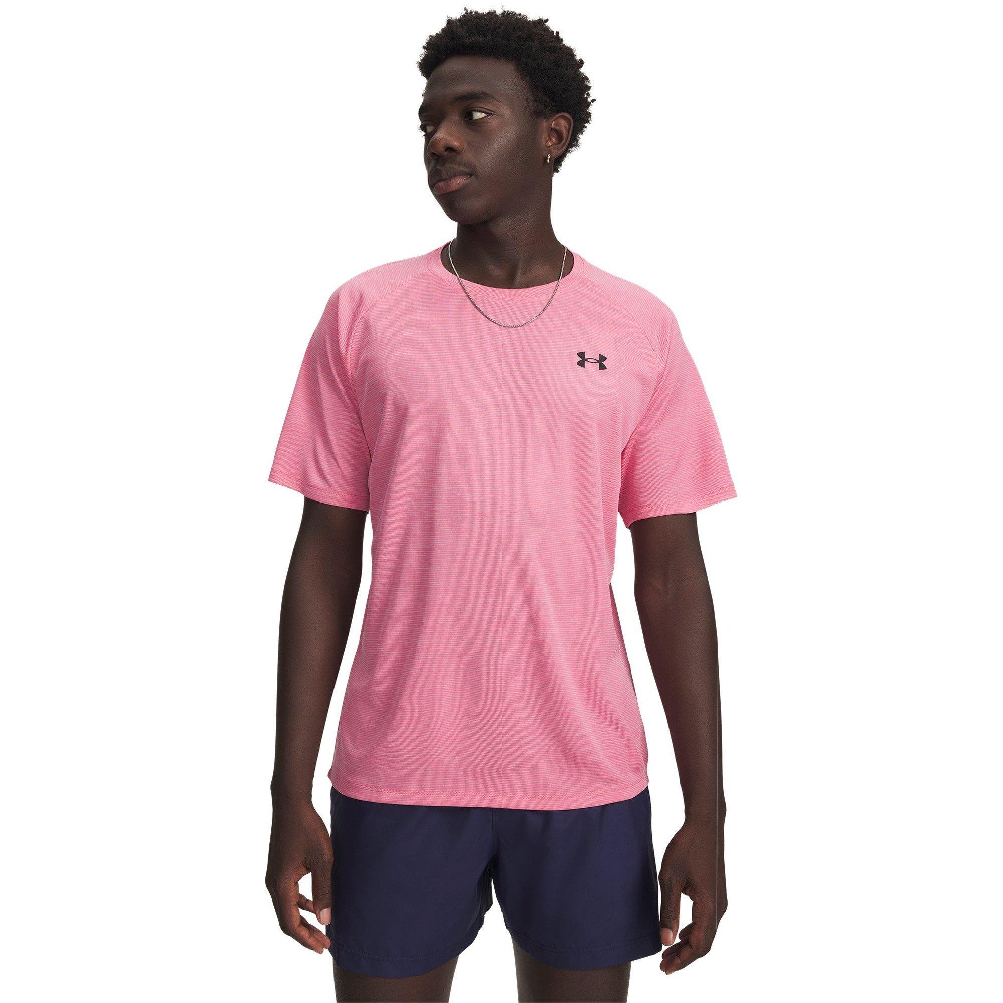 Under Armour Men's Pink Tech™ Textured Short Sleeve Prime / Black M - Image 4