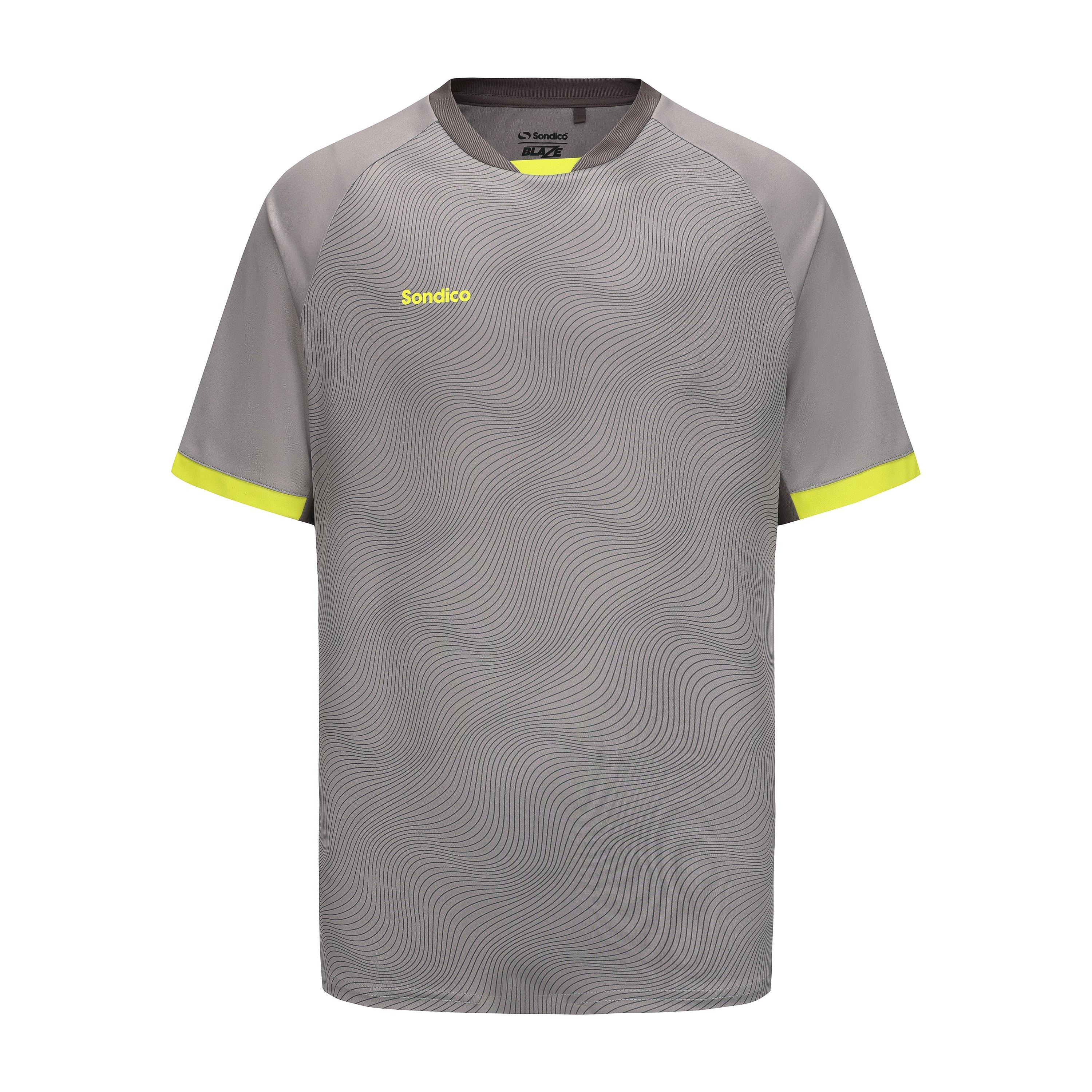 Grey/Green - Sondico - Blaze Football T-Shirts Mens - 1