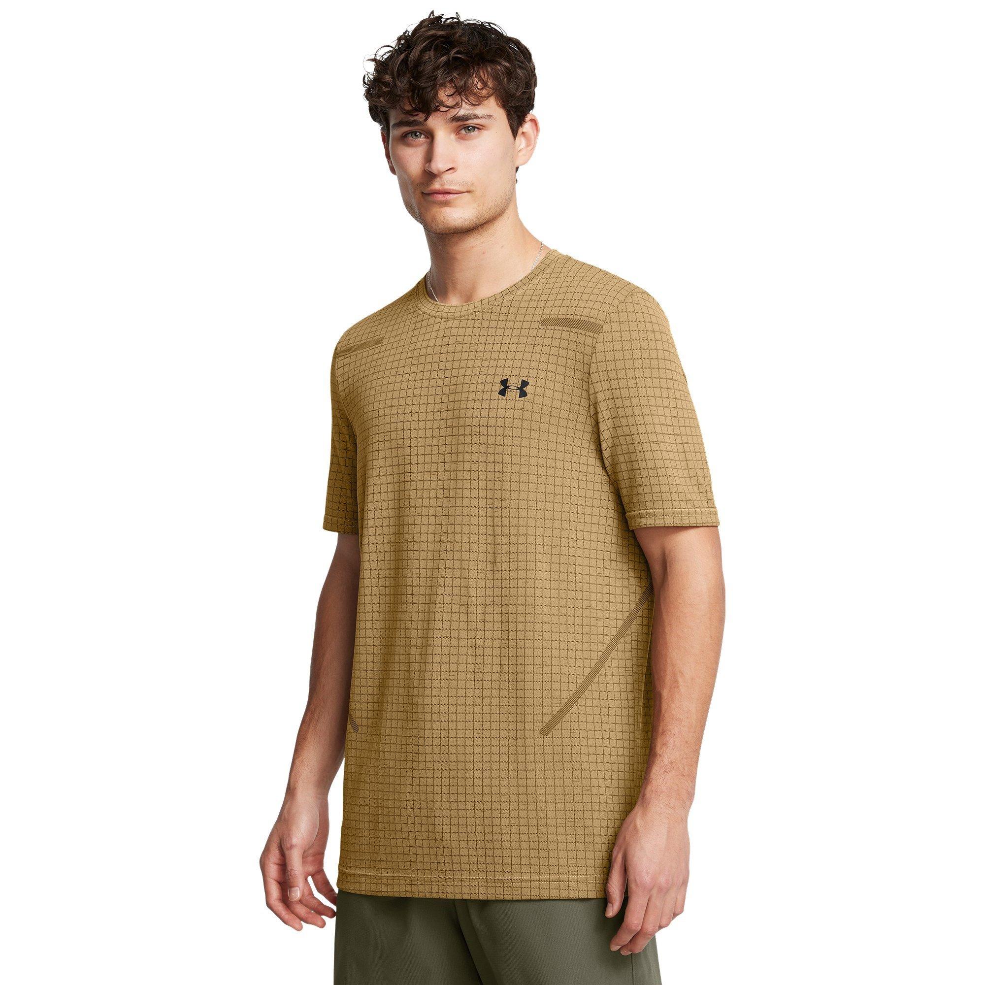Marrone - Under Armour - Seamless Short Sleeve T-shirt Mens - 3