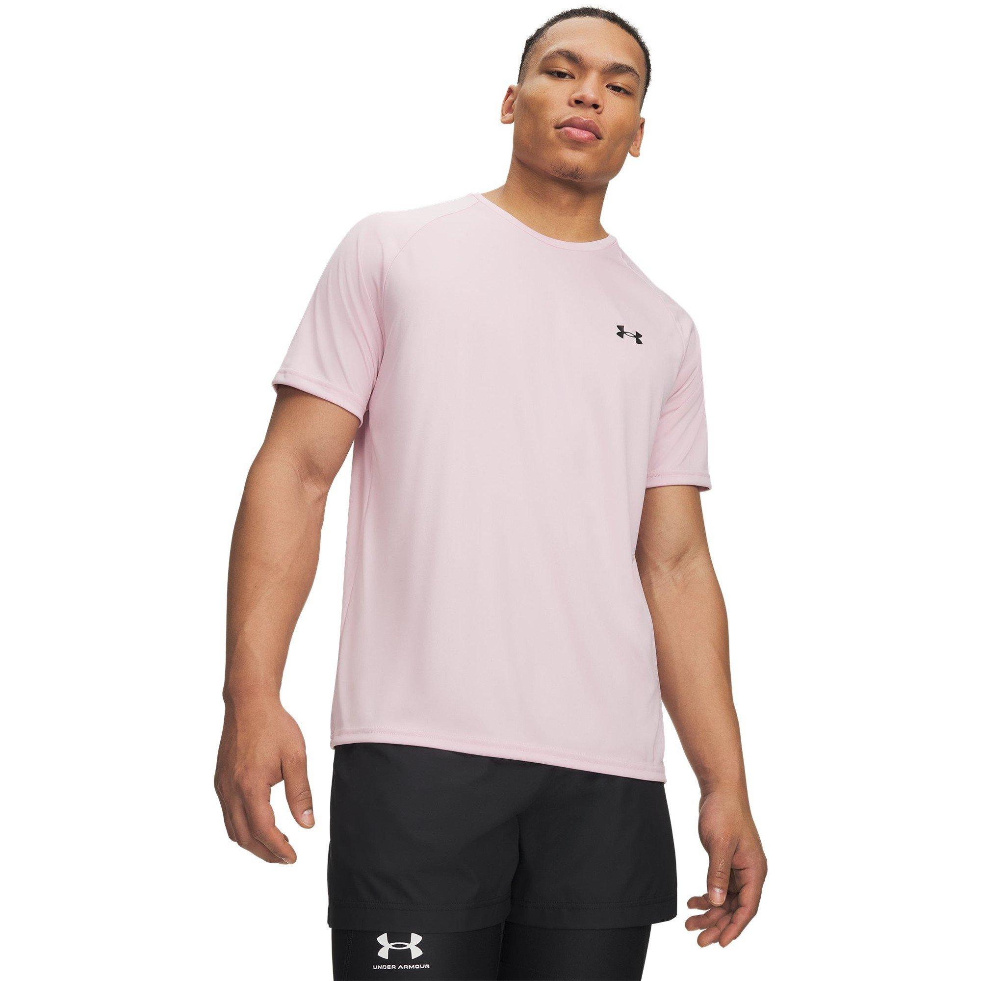 Prime Pink/Blk - Under Armour - Men's Short Sleeve Performance Gym Top - 3