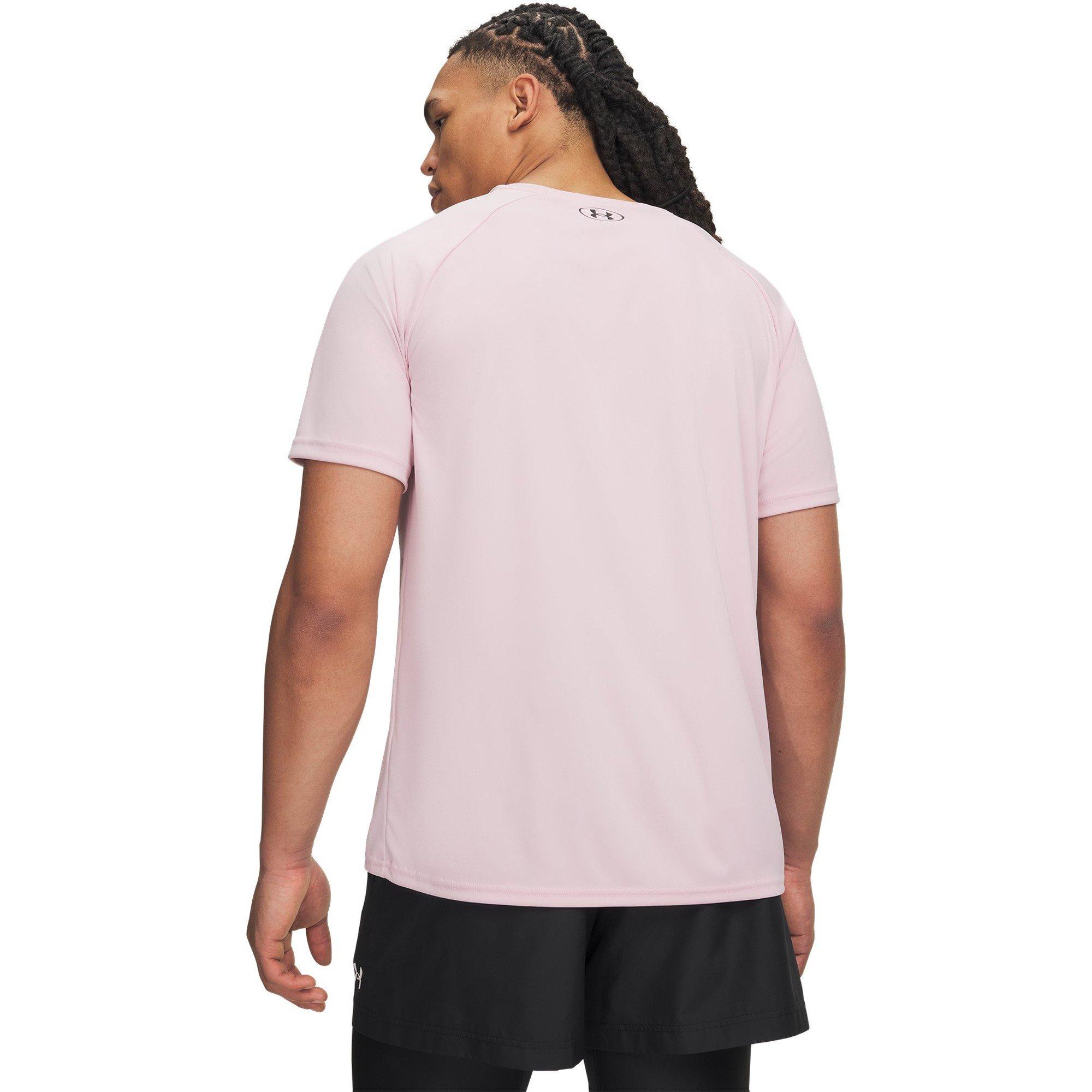 Prime Pink/Blk - Under Armour - Men's Short Sleeve Performance Gym Top - 4