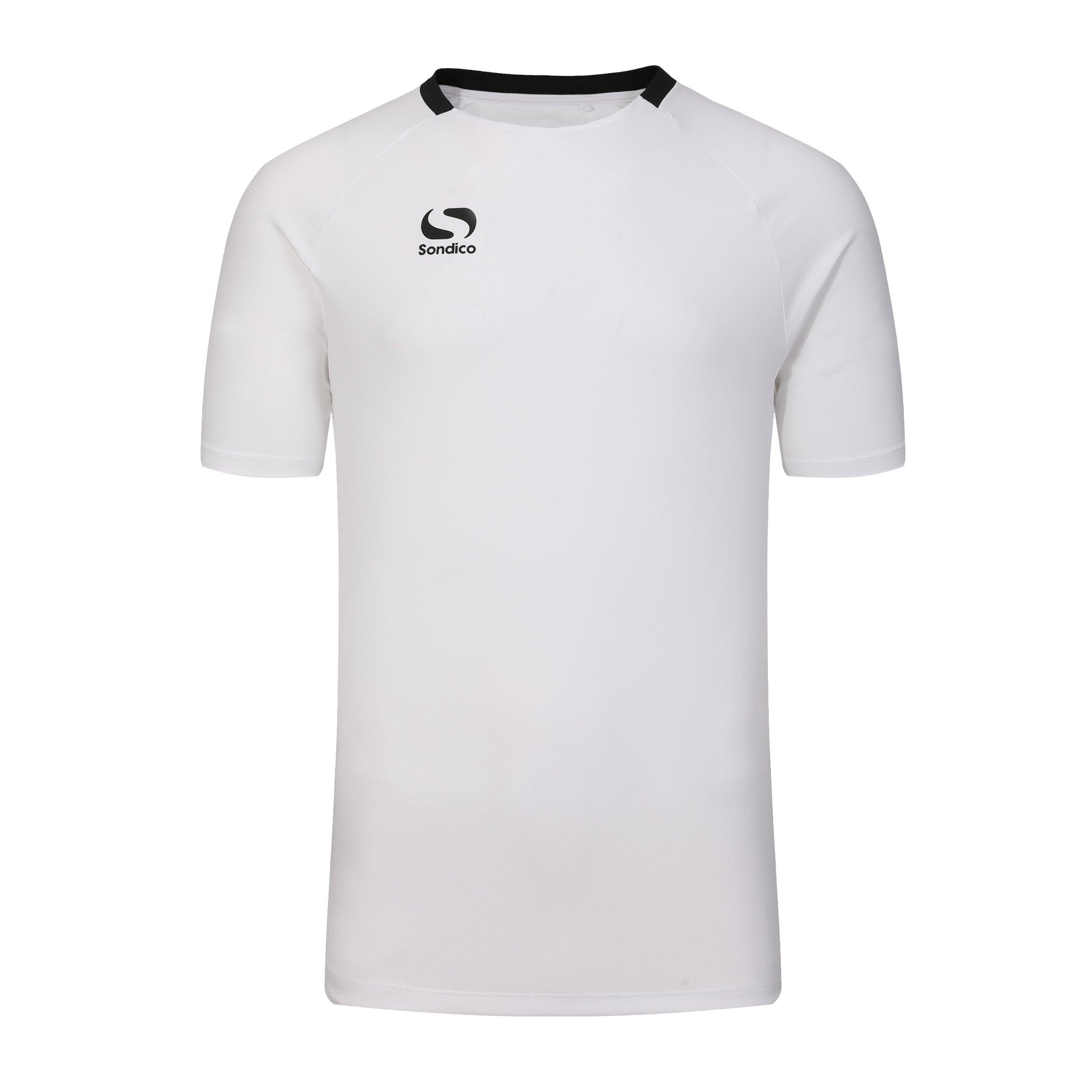Wit/Zwart - Sondico - Fundamental Polyester Football Top Mens - 1