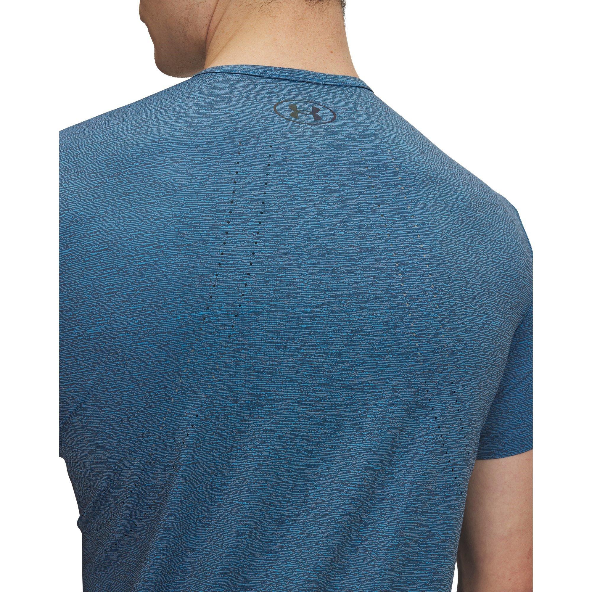 Blue - Under Armour - Men's Vanish Elite Vent Short-Sleeve Performance Gym Top - 3