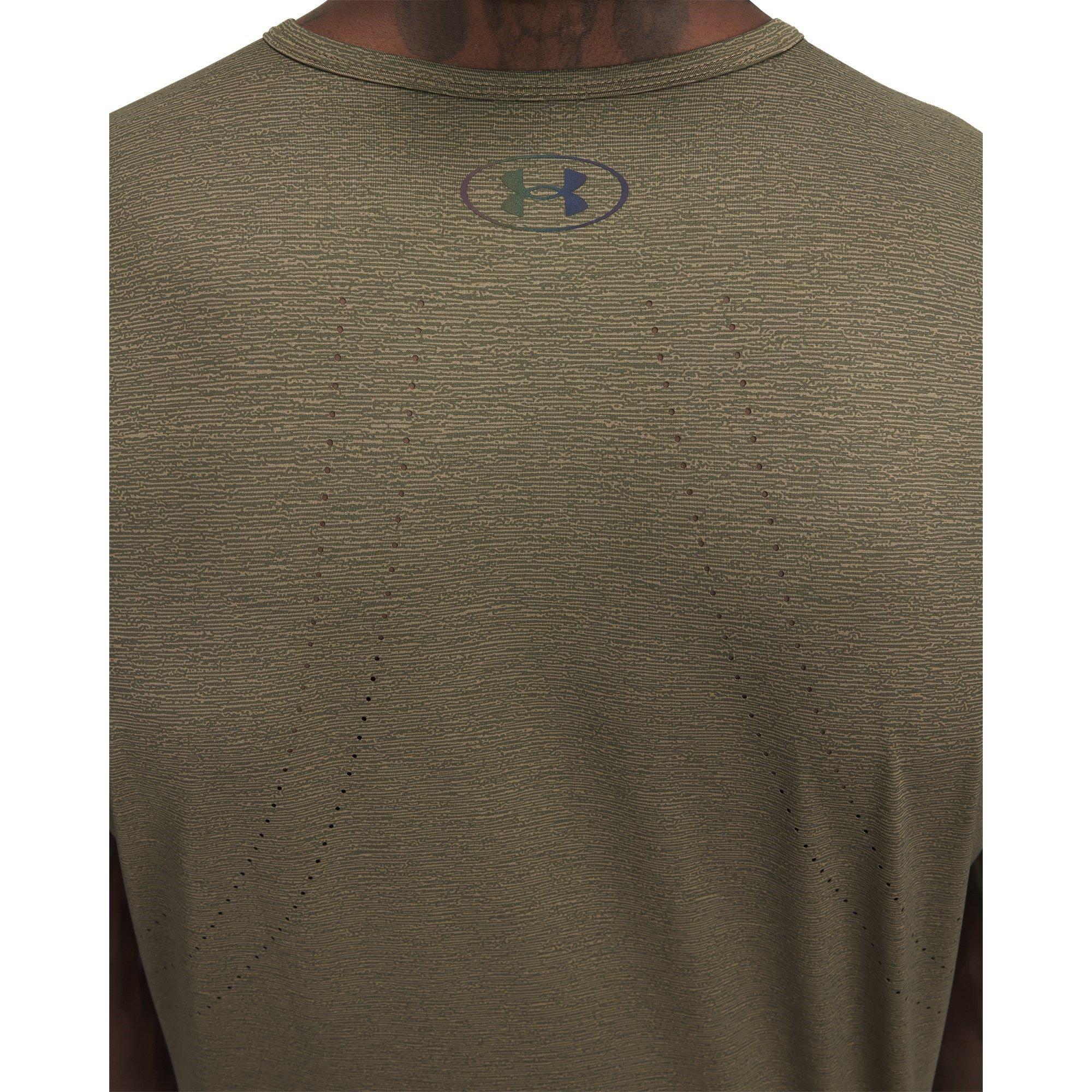 Brown - Under Armour - Vanish Elite Vent Short-Sleeve Performance Gym Top - 3