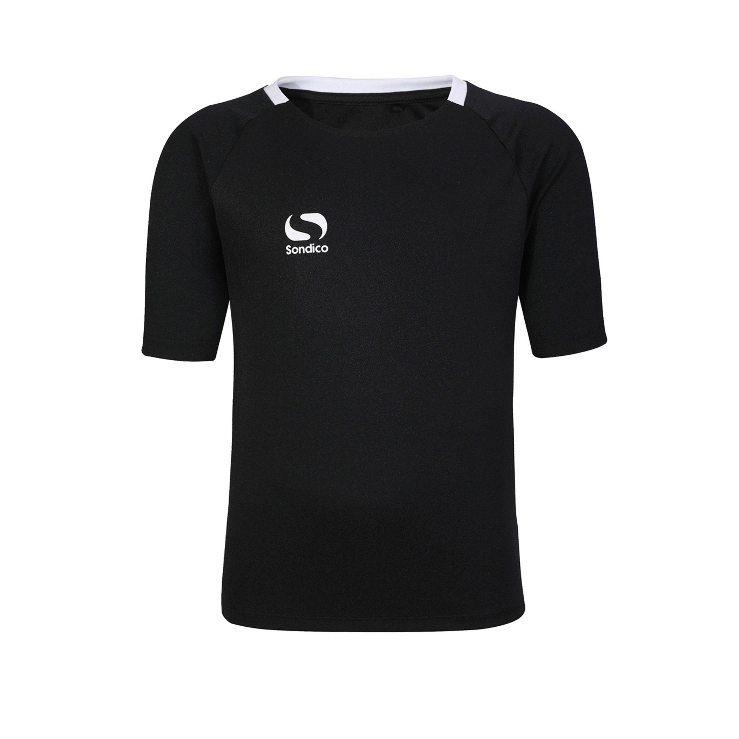 Zwart/Wit - Sondico - Fundamental Polo T Shirt Junior Boys - 1