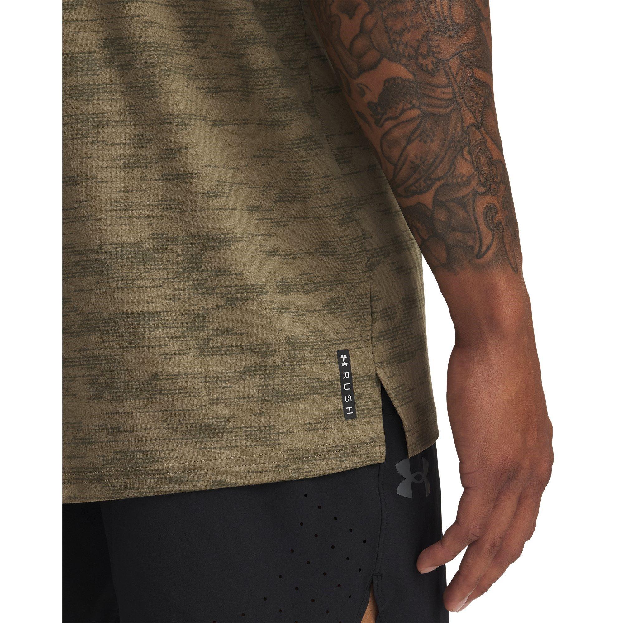 Brown - Under Armour - Vanish Energy Printed Short-Sleeve Performance Gym Top - 3