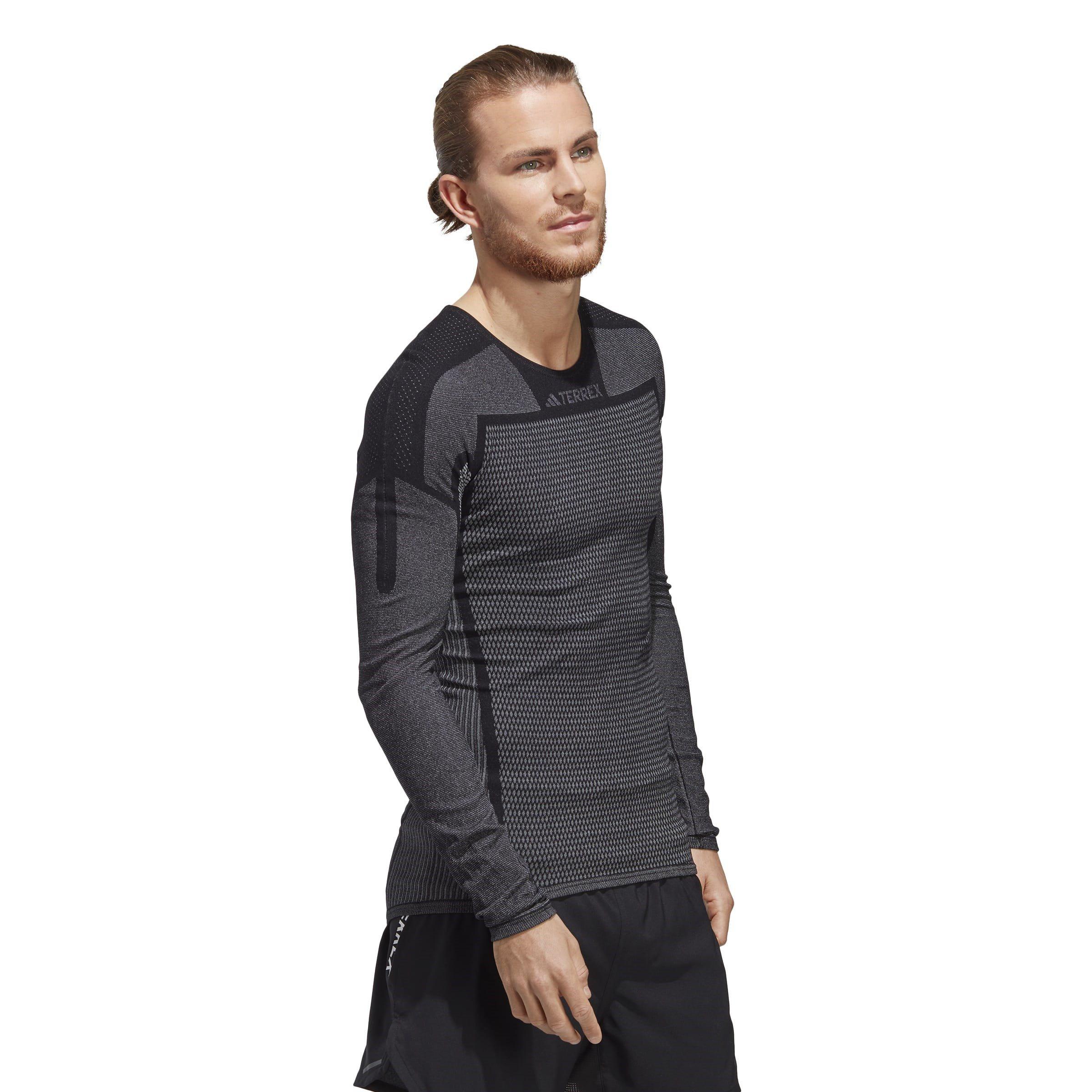 Nero/Bianco - adidas - Terrex Drynamo Long Sleeve Light Mens - 4