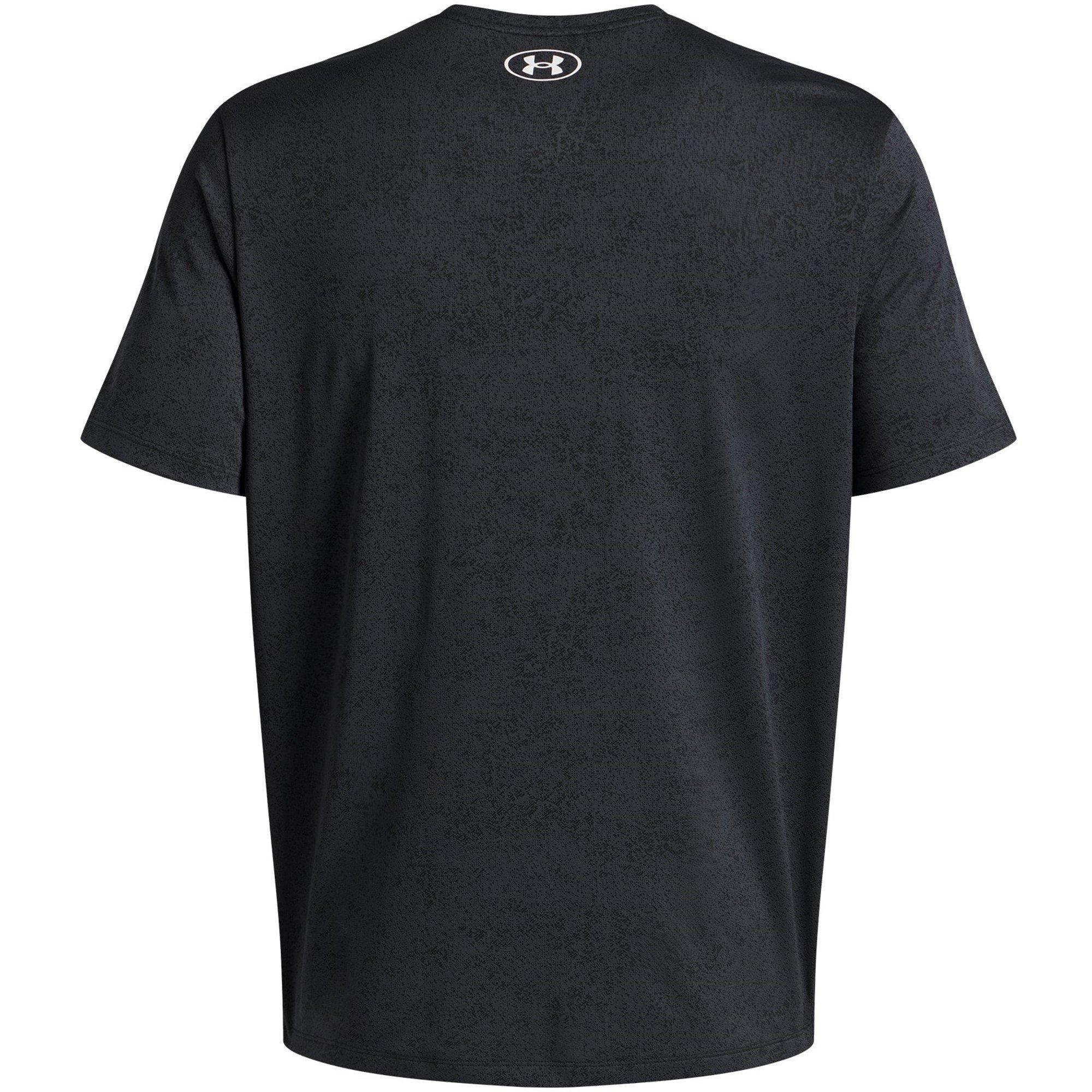 Black/White - Under Armour - Tech Pixelate Short Sleeve Performance Gym Top - 2