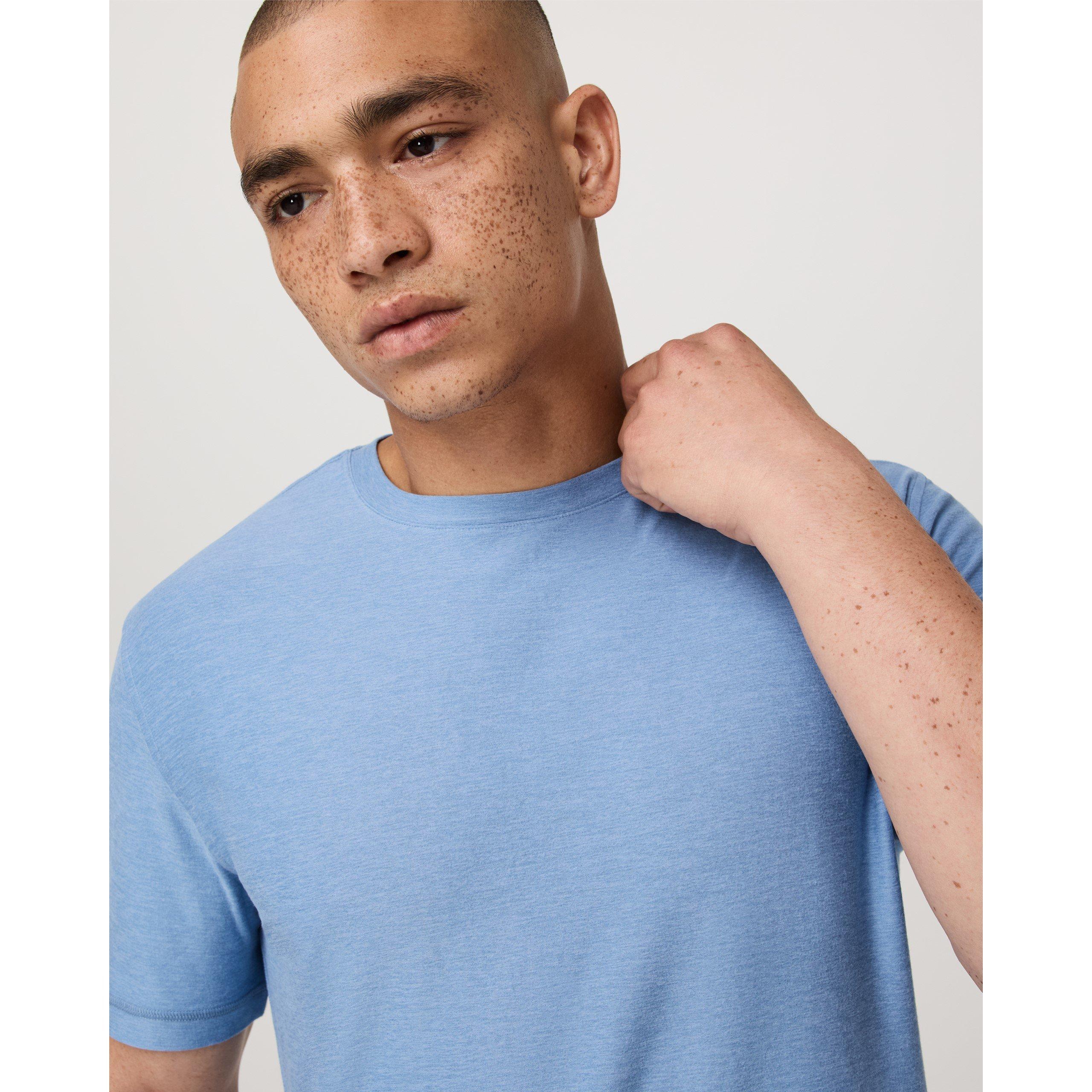 Isle Blue Hthr - Vuori - Men's Strato Tech Tee Short Sleeve Performance Gym Top - 2