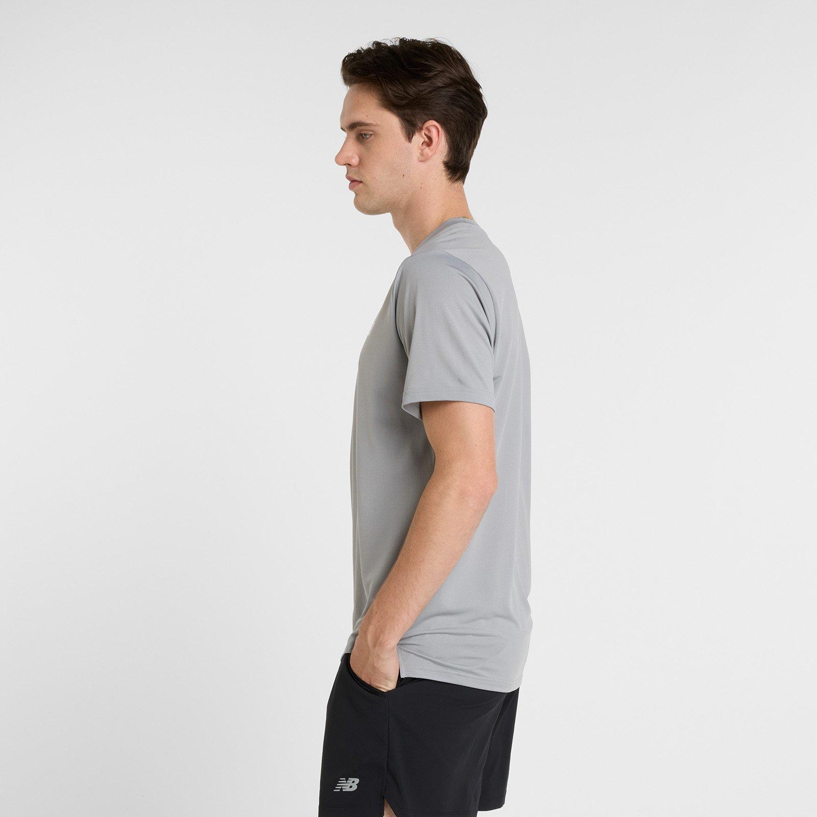 Grey - New Balance - Men's NB Sport Short Sleeve Performance Running Top - 2