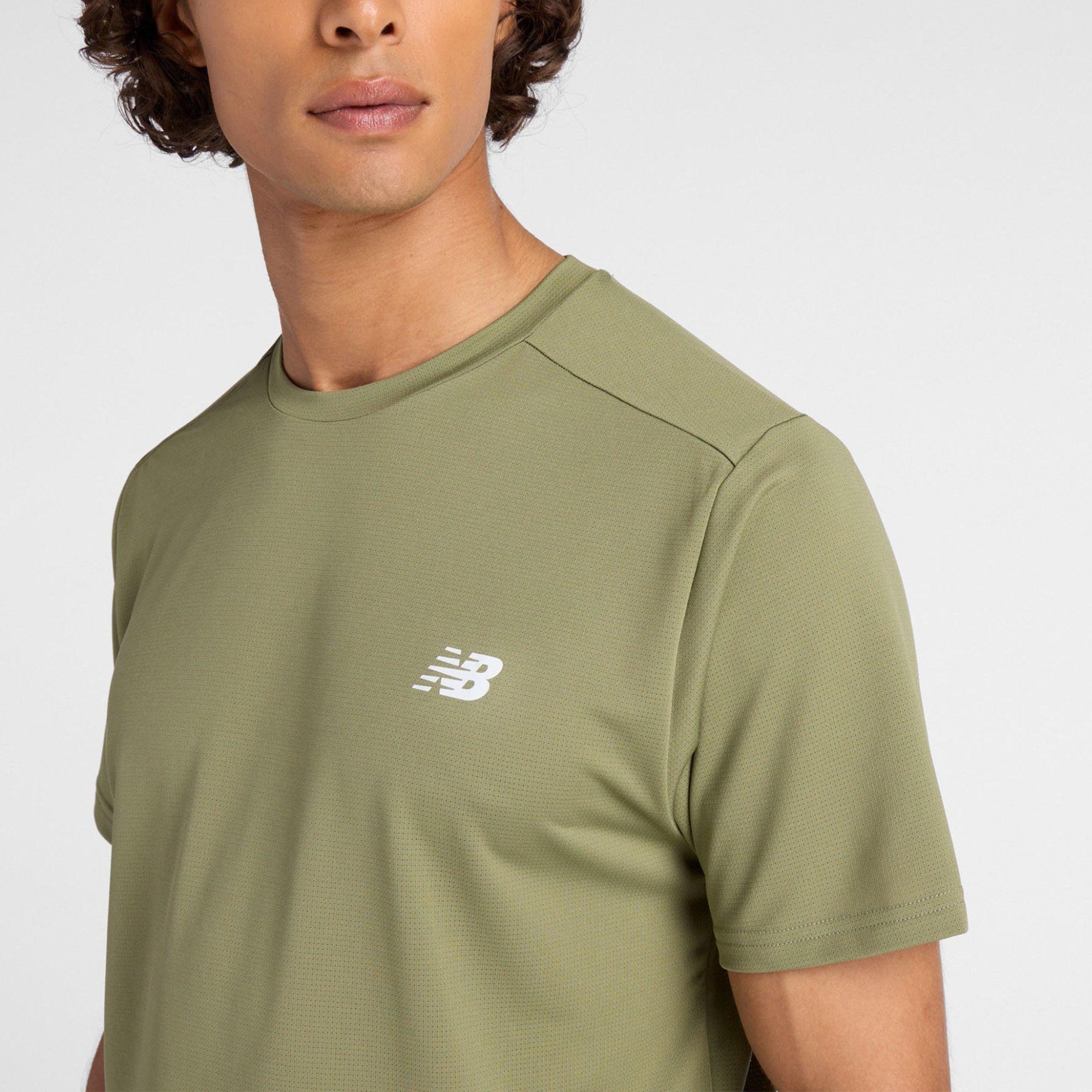 Dark Olivine - New Balance - Men's NB Sport Short Sleeve Performance Running Top - 3