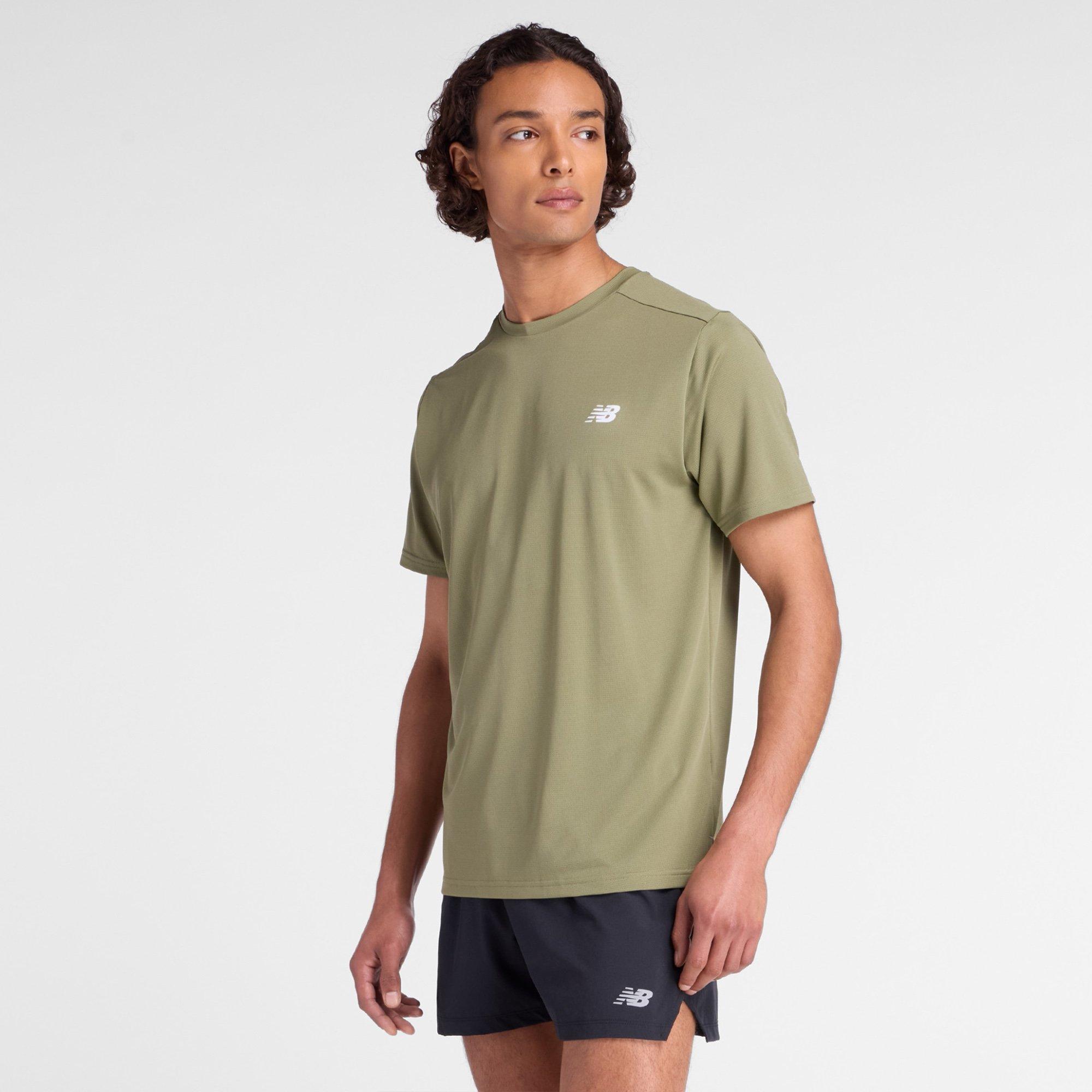 Dark Olivine - New Balance - Men's NB Sport Short Sleeve Performance Running Top - 8