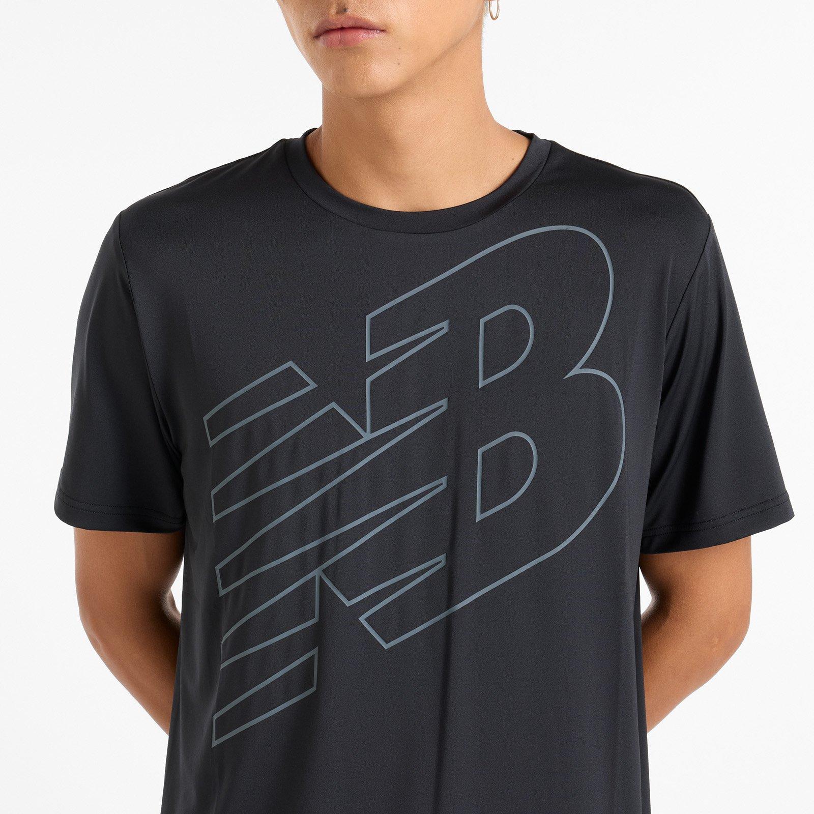 Black - New Balance - Fly NB Performance Short Sleeve Running Top - 4