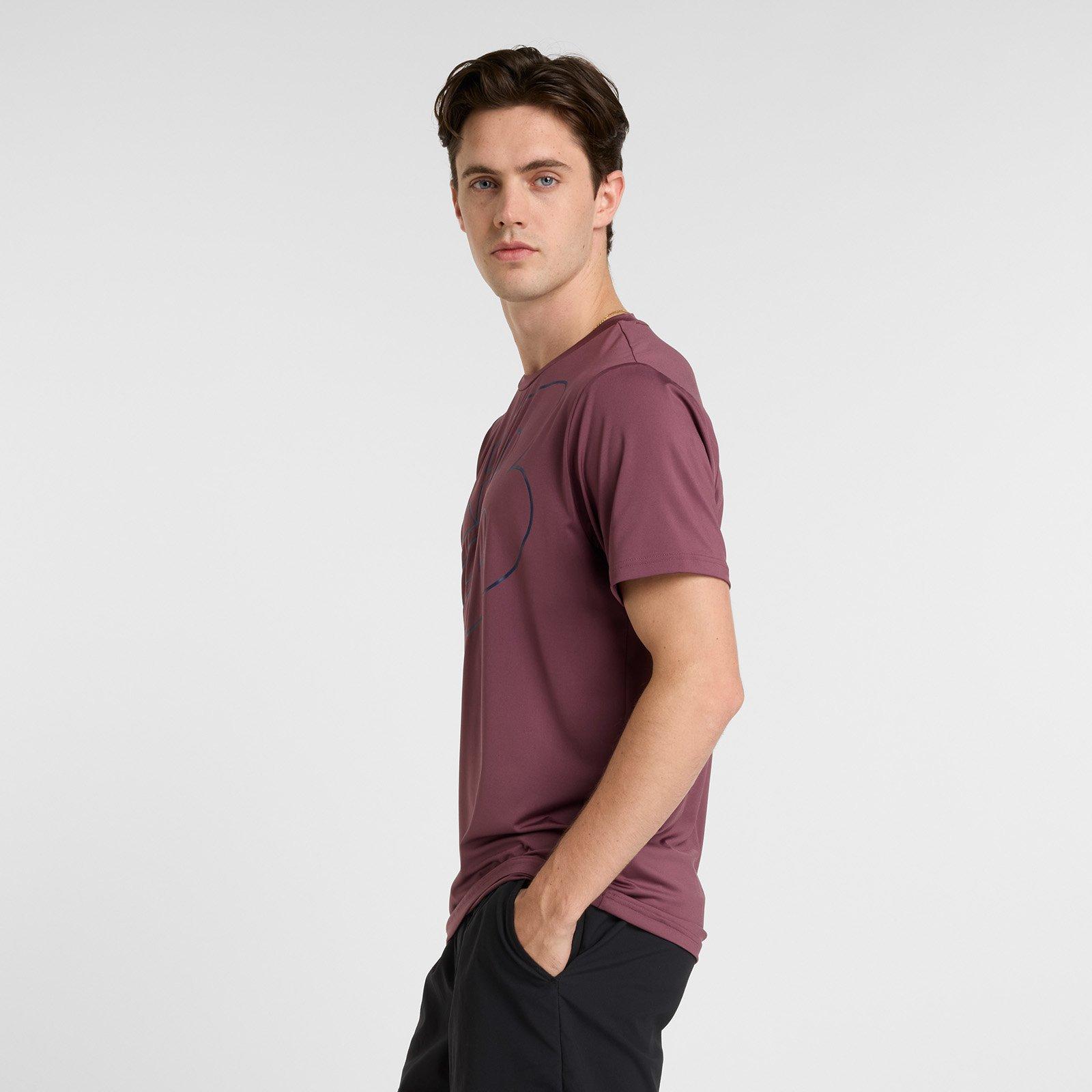 Purple - New Balance - Men's Fly NB Performance Short Sleeve Running Top - 2