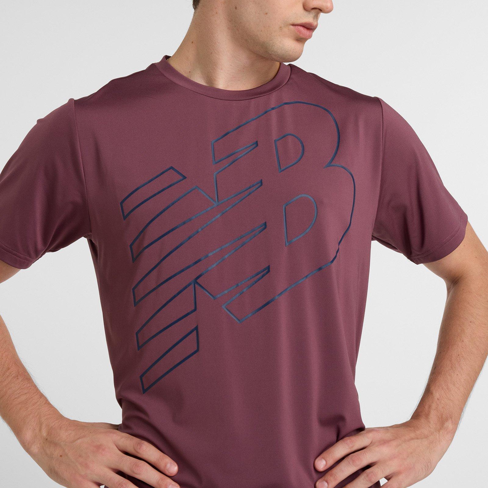 Purple - New Balance - Men's Fly NB Performance Short Sleeve Running Top - 4